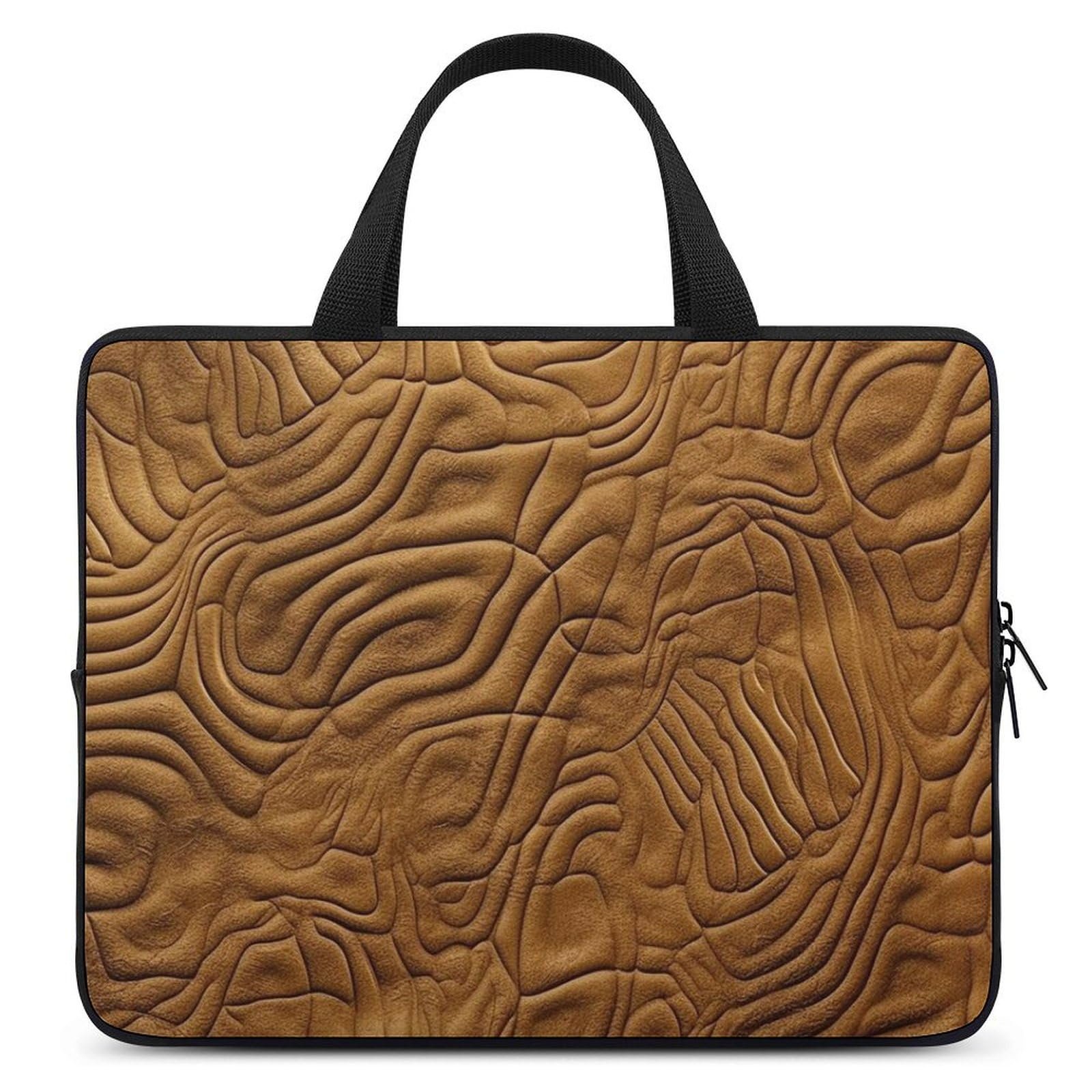 Bolso para laptop mujer con patrón dorado
