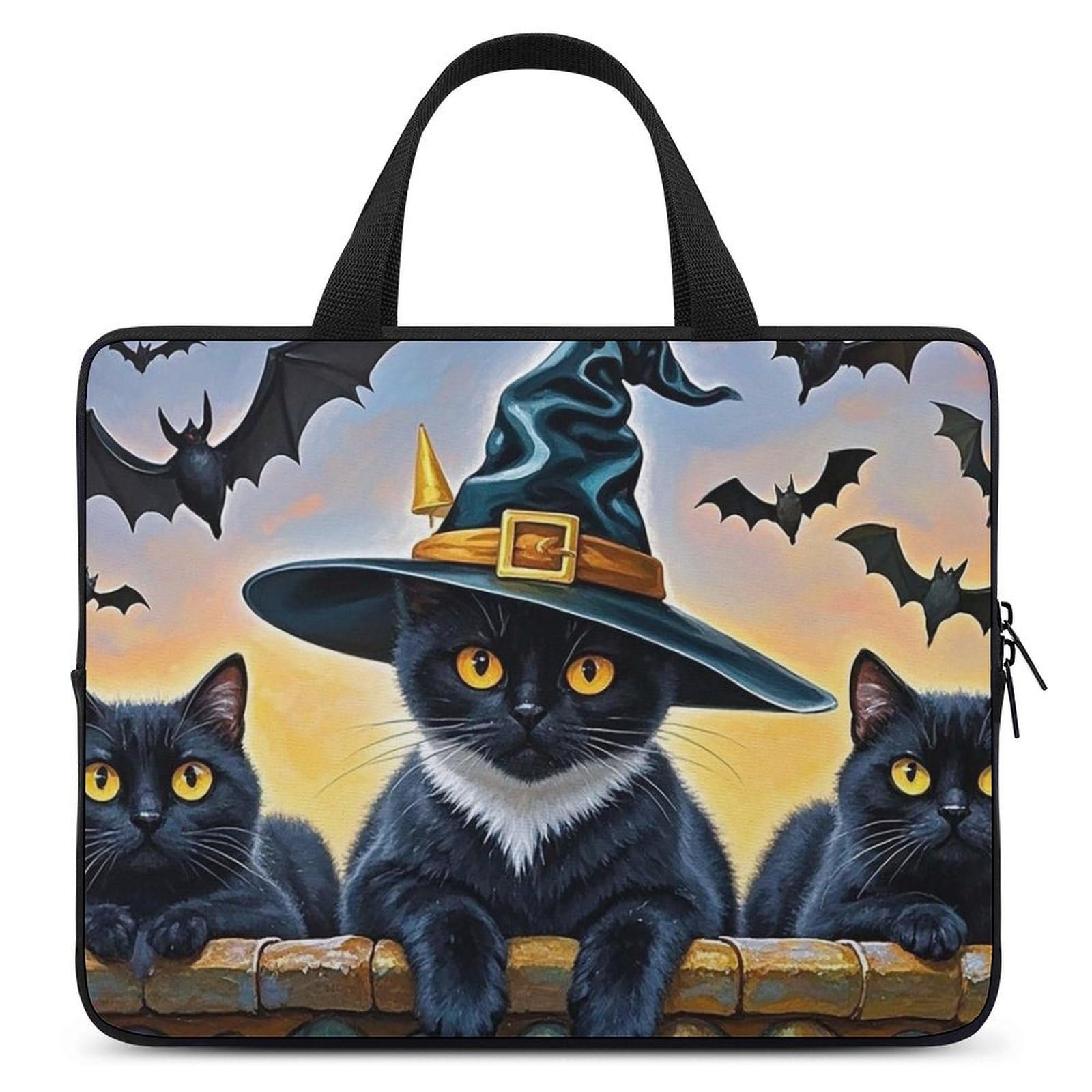 Bolsa para laptop con diseño de gato