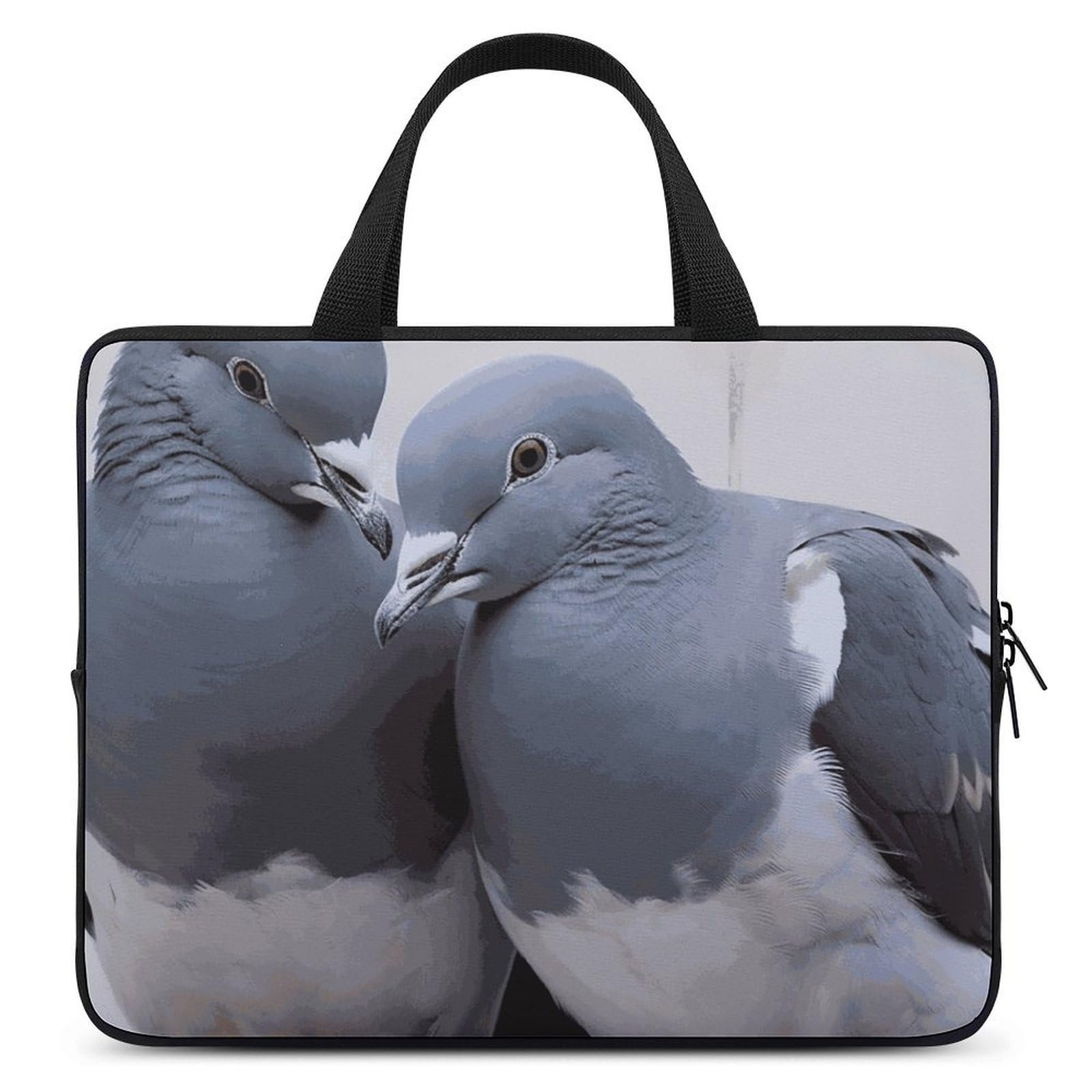 Maletín para laptop mujer con diseño de palomas