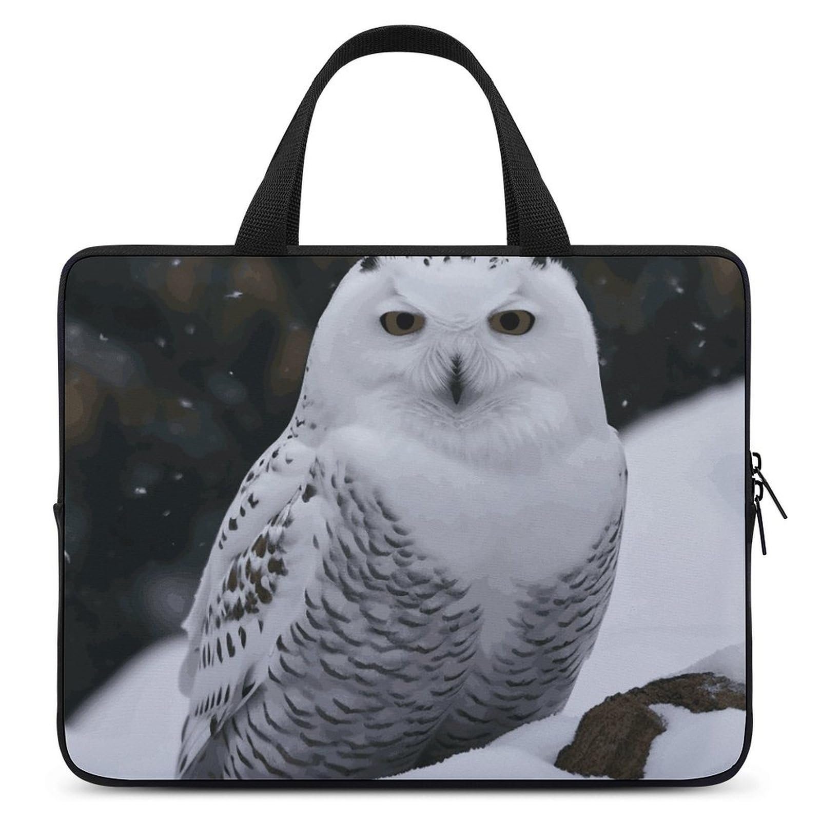Maletín para laptop mujer con diseño Búho de Nieve