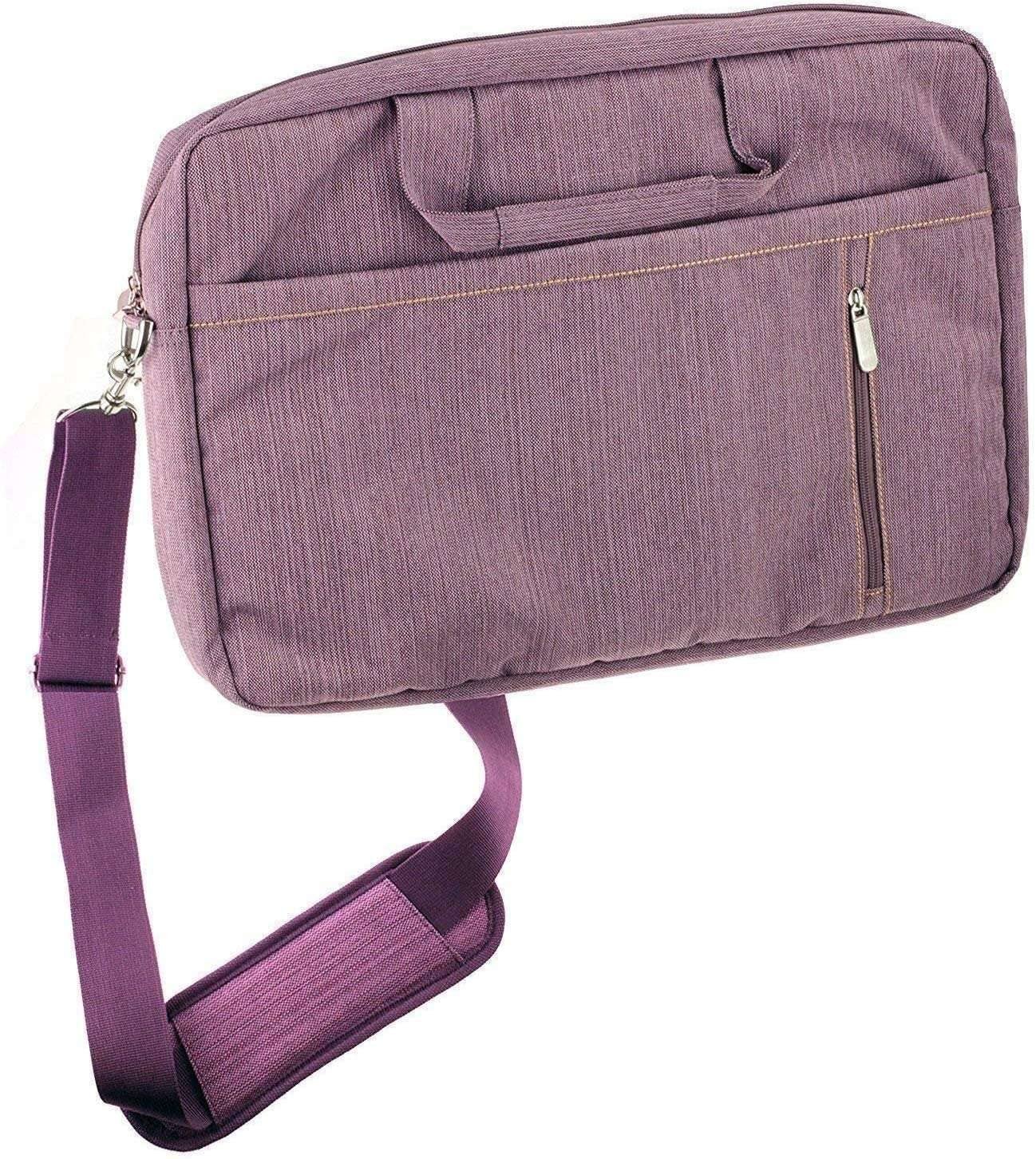 Navitech Maletín Morado Resistente al Agua para Laptop 14"