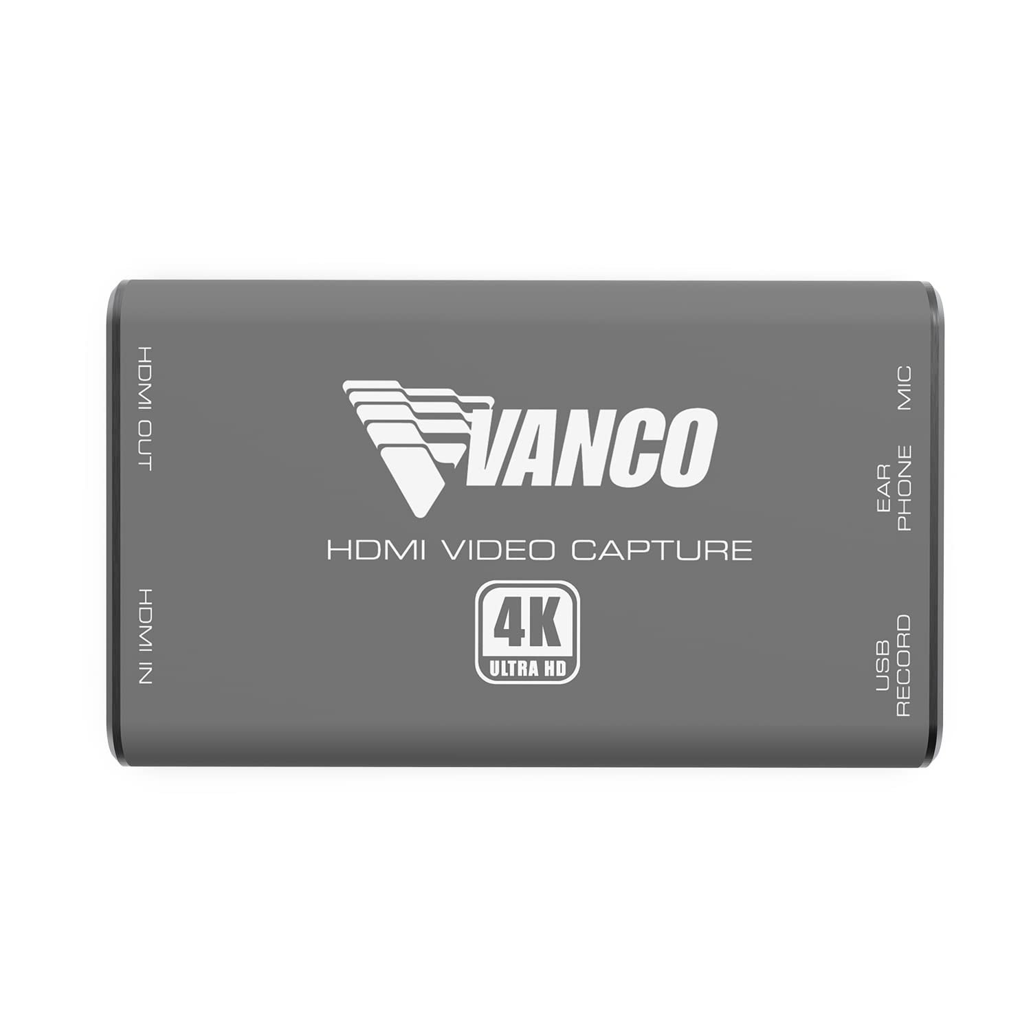 Vanco Capturadora HDMI 4K a USB con Audio