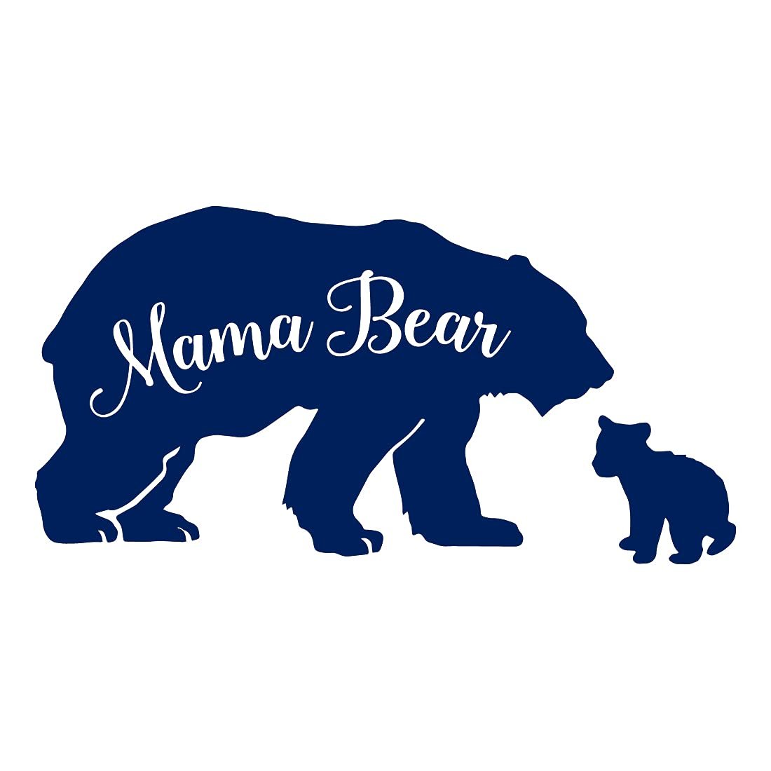 NBFU Mama Baby Bear - Calcomanías vinil impermeables (2)