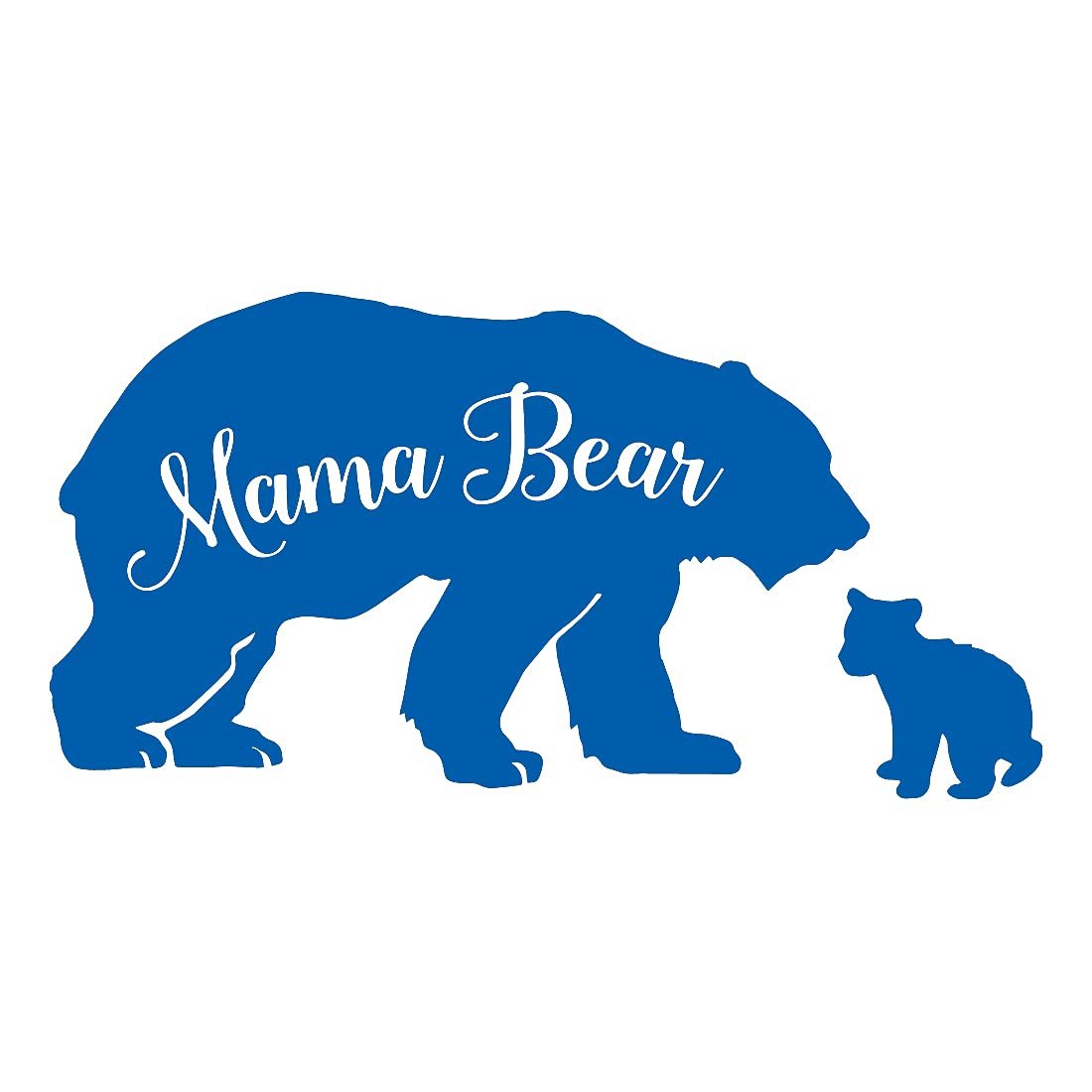 NBFU Calcomanías de vinil impermeables Mama Baby Bear (2)