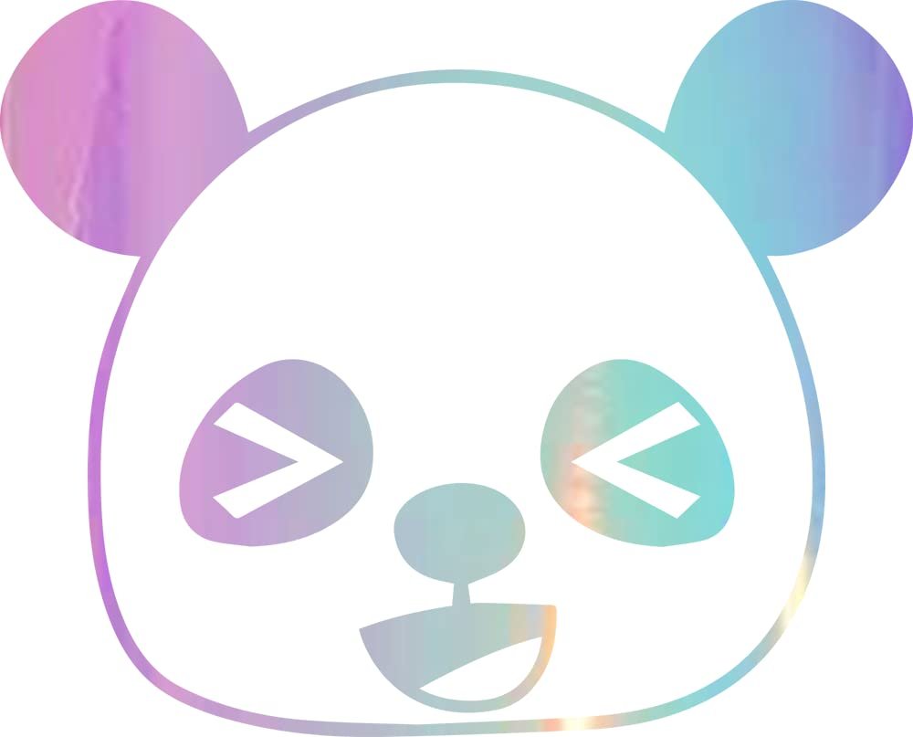 NBFU Panda Holográfico Ópalo Morado — Juego de 2
