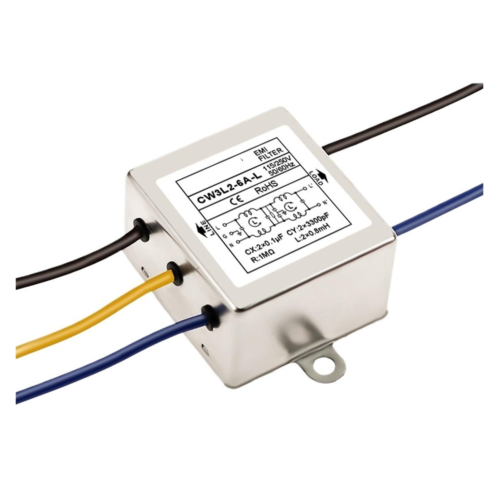 Filtro de potencia CW3L2-20A-L 220V monofásico