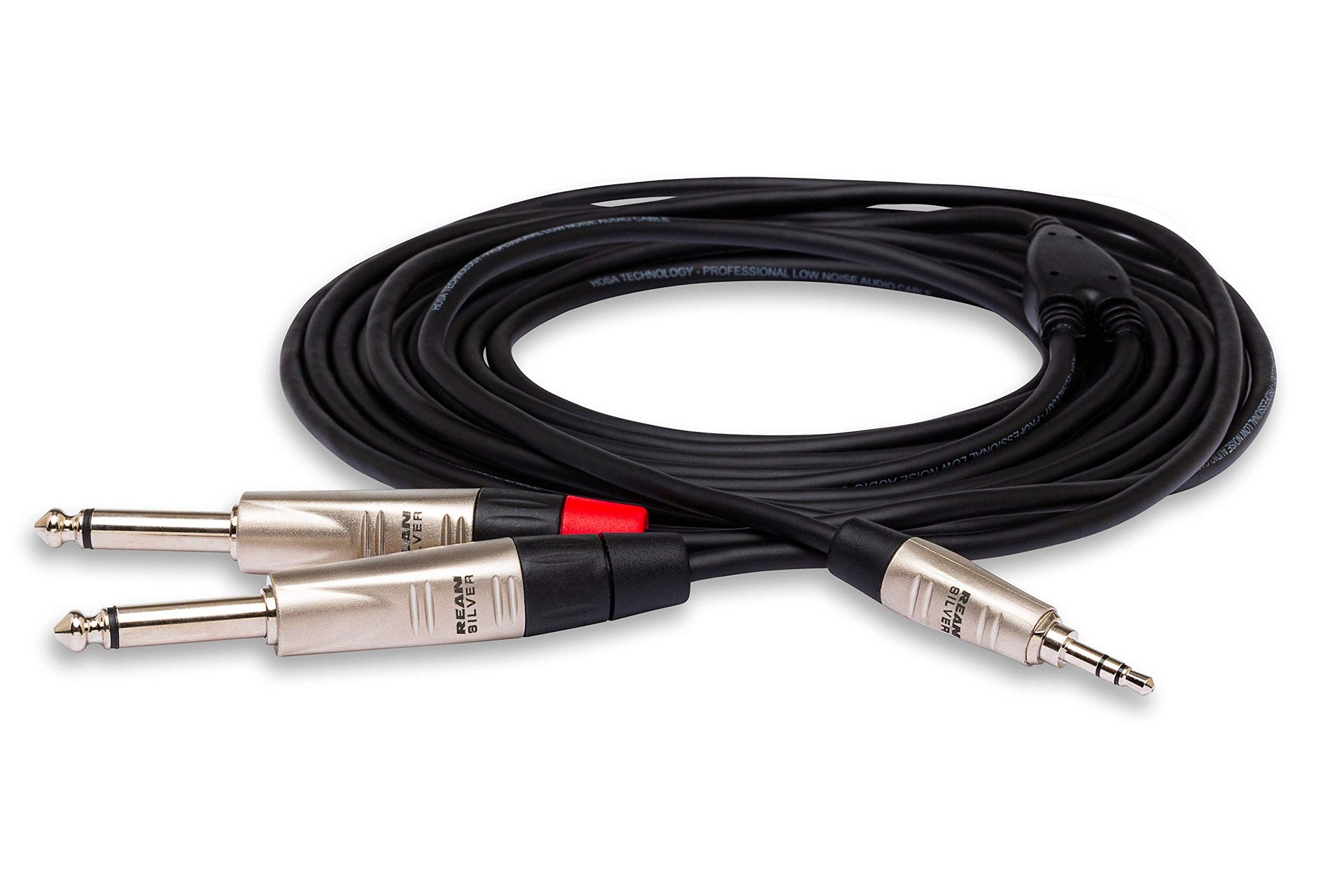 Hosa HMP-010Y Cable Pro Stereo 3.5mm a 2x 1/4" 10 pies