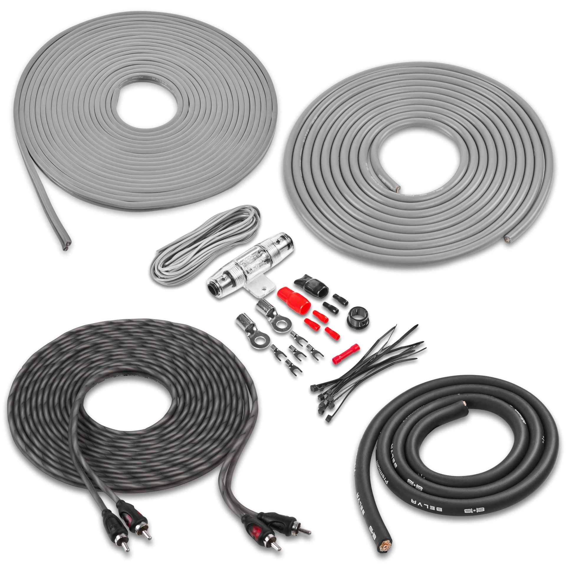 Belva True Kit de Cableado 4 AWG para Amplificador BAK42BK