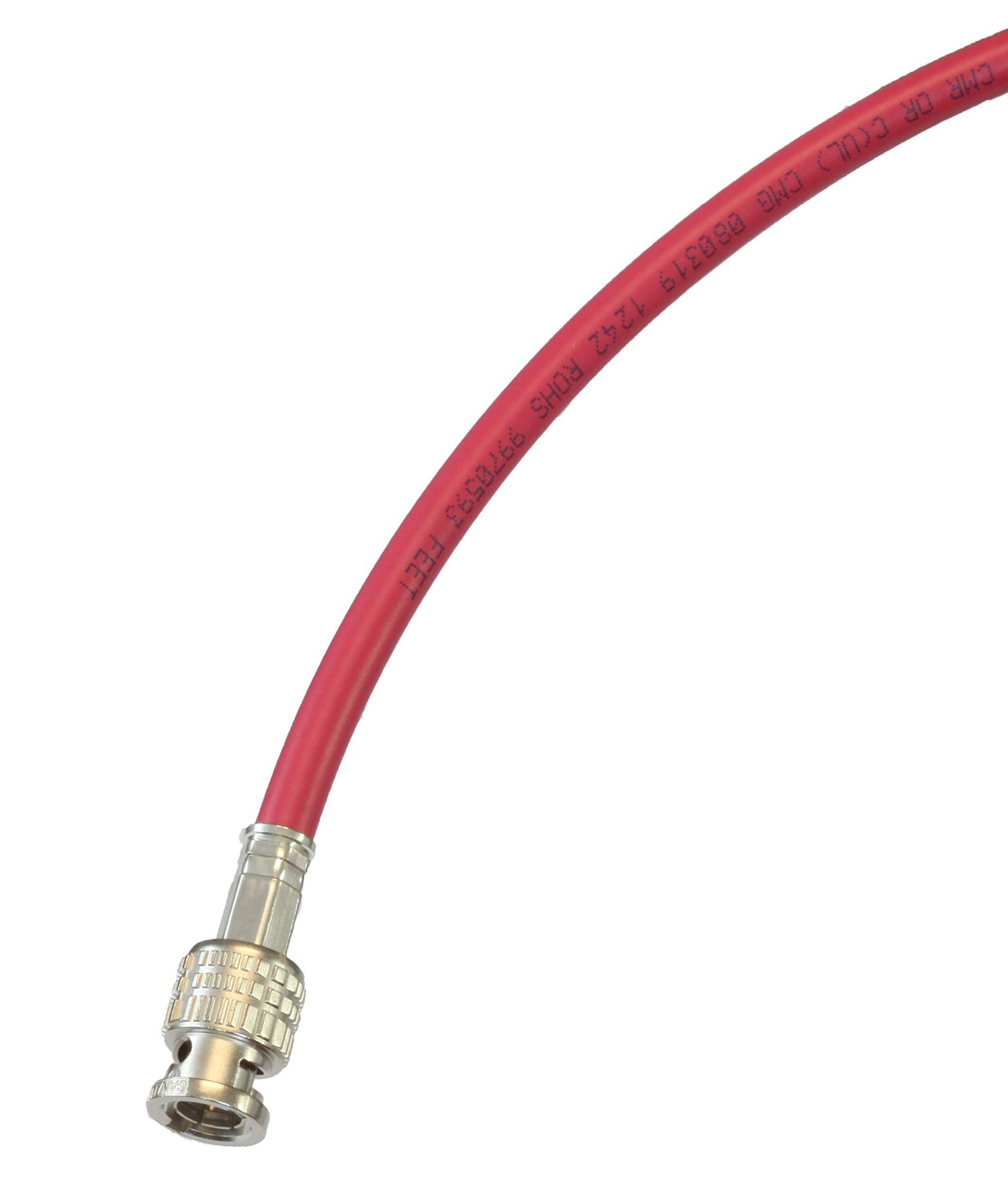 Blue Jeans Cable — Cable SDI 3G/6G RG6 18AWG 10ft Rojo