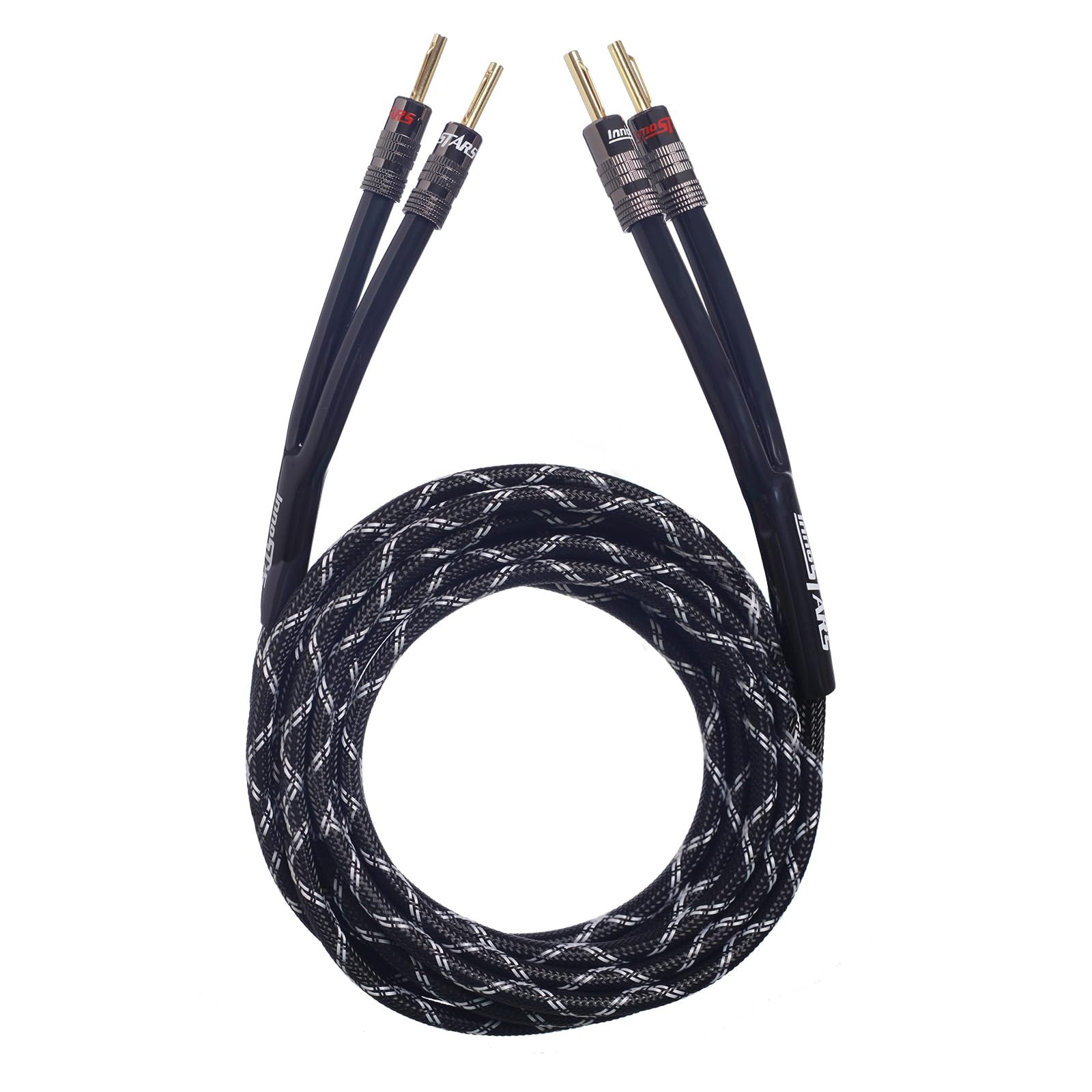 InnoStars Cable de Altavoz 12AWG 35ft con Bananas