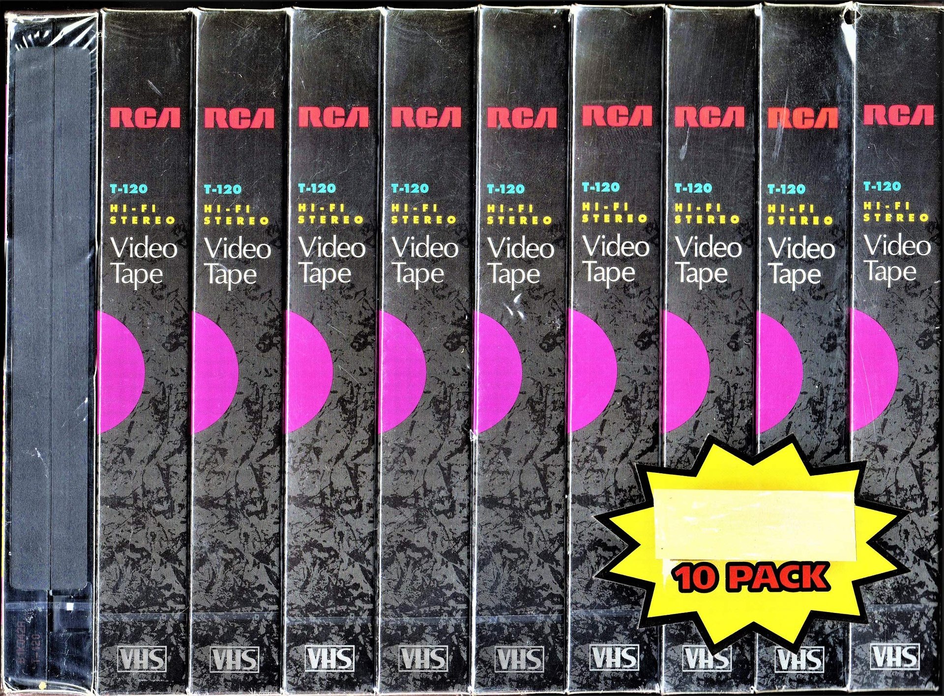 Cinta de video RCA T-120 Hi-Fi estéreo