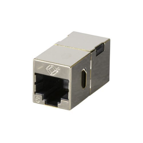 Acoplador metálico blindado Cat6 pines rectos FM608