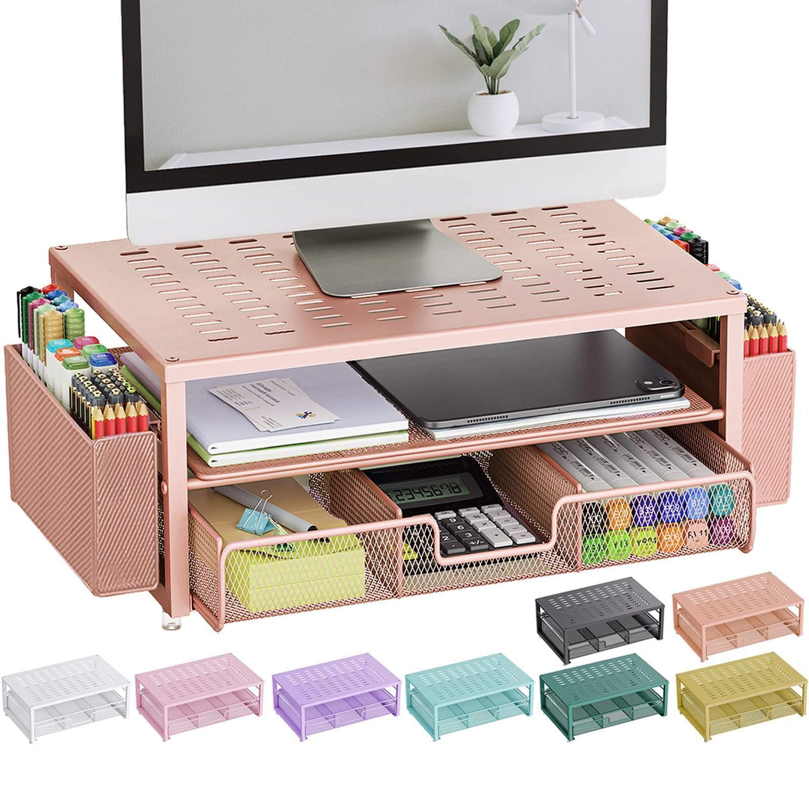 gianotter Organizador de escritorio con soporte para monitor