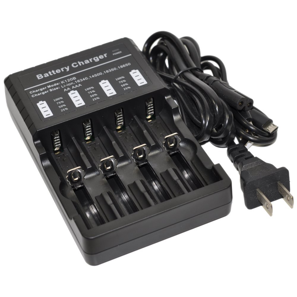 Cargador de baterías K120/K135 WF139 – Dual 4 ranuras