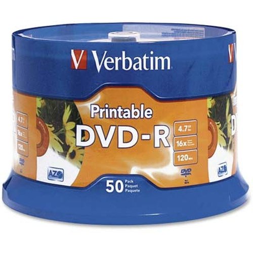 Verbatim - Paquete de 50 DVD-R 16x (95137)