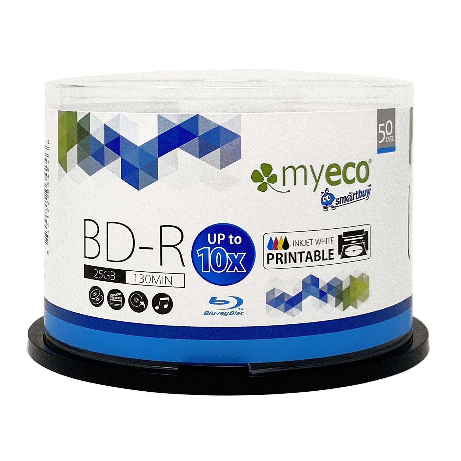 MyEco BD-R 25GB 10x Paquete 50 Discos Imprimibles