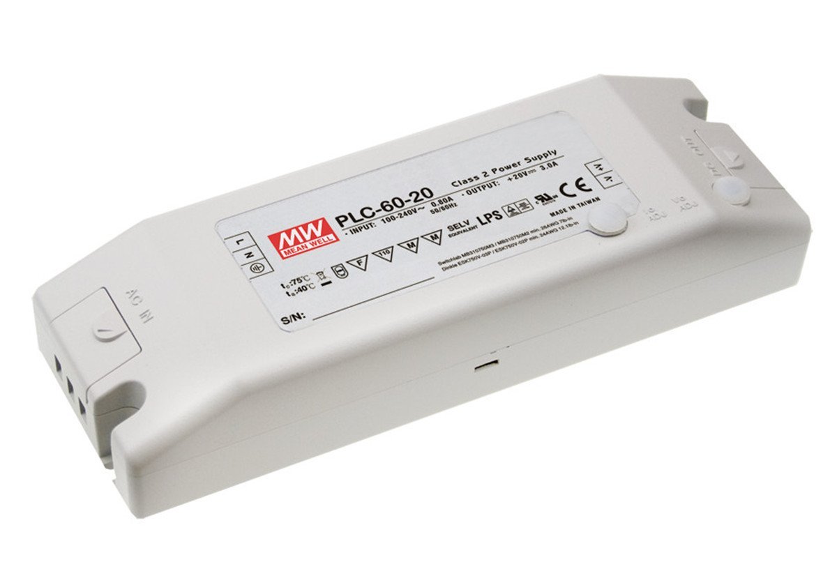 Mean Well PLC-60-48 48V 1.3A 62.4W Fuente LED (PFC)
