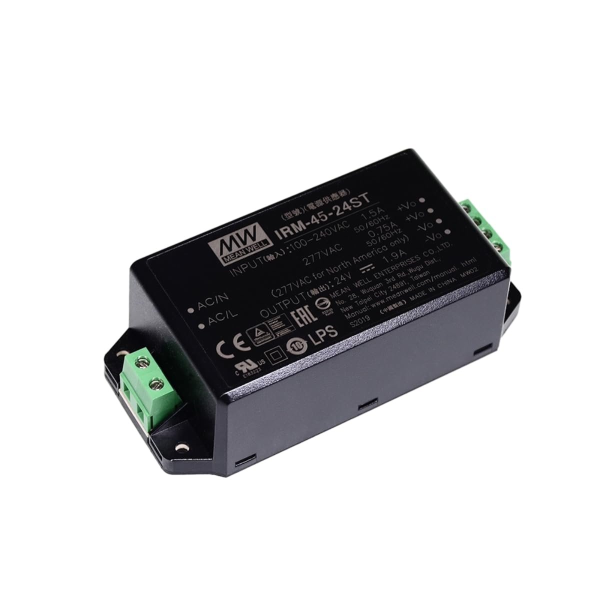 Mean Well IRM 45W 24V 0.94A Fuente AC-DC (IRM-45-24ST)
