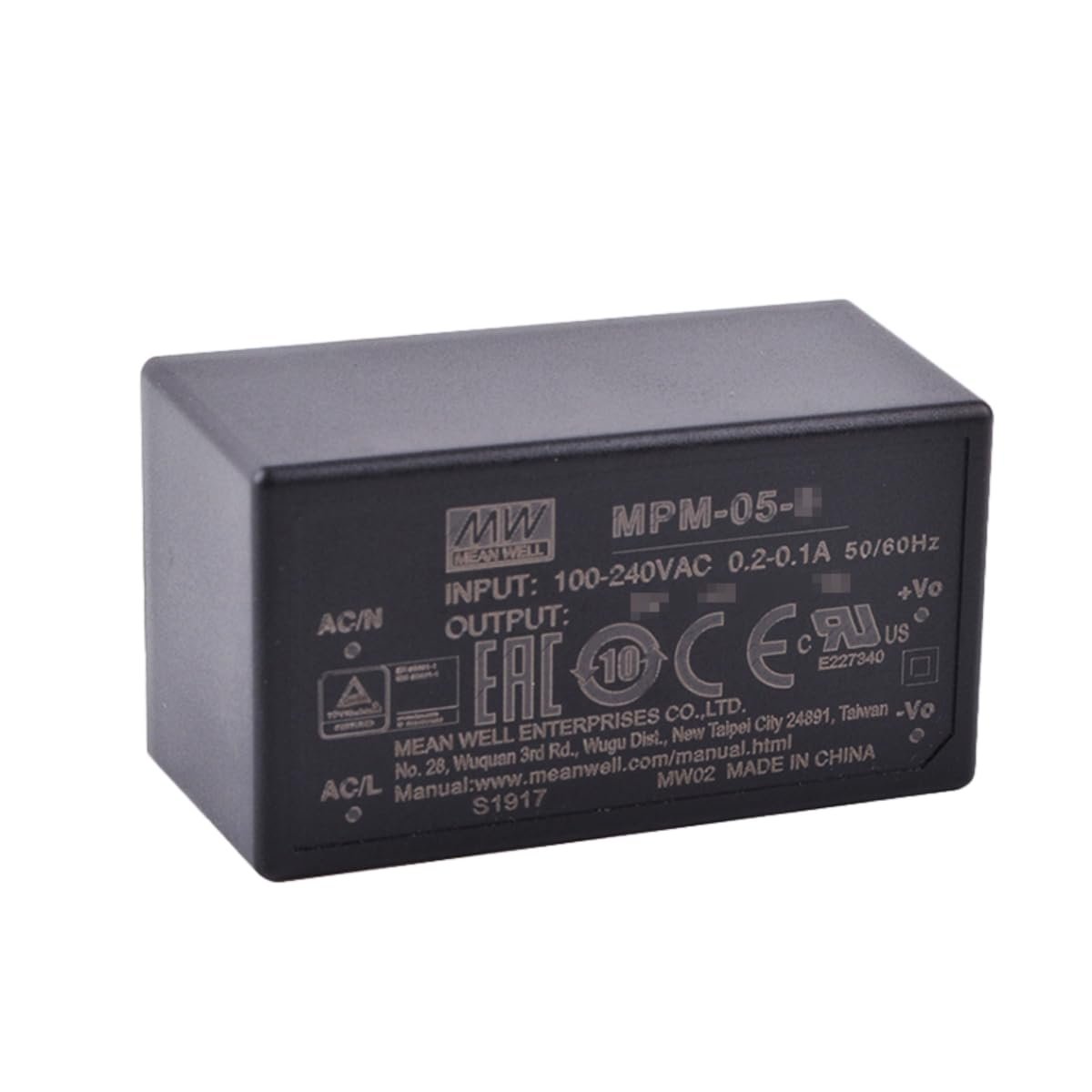 Mean Well MPM-05-3.3 Fuente conmutada 5W 1.25A
