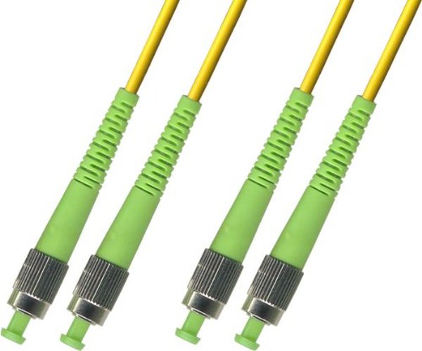 Cable fibra óptica dúplex monomodo 1 m FC/APC-FC/APC