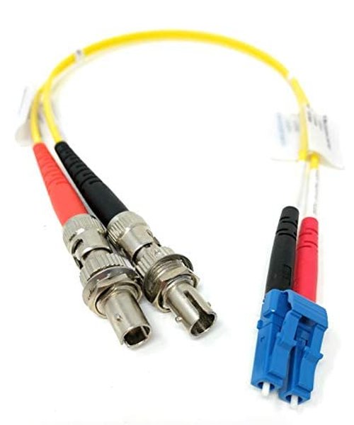 Cable adaptador fibra óptica 1 ft LC(M) a ST(F) 9/125