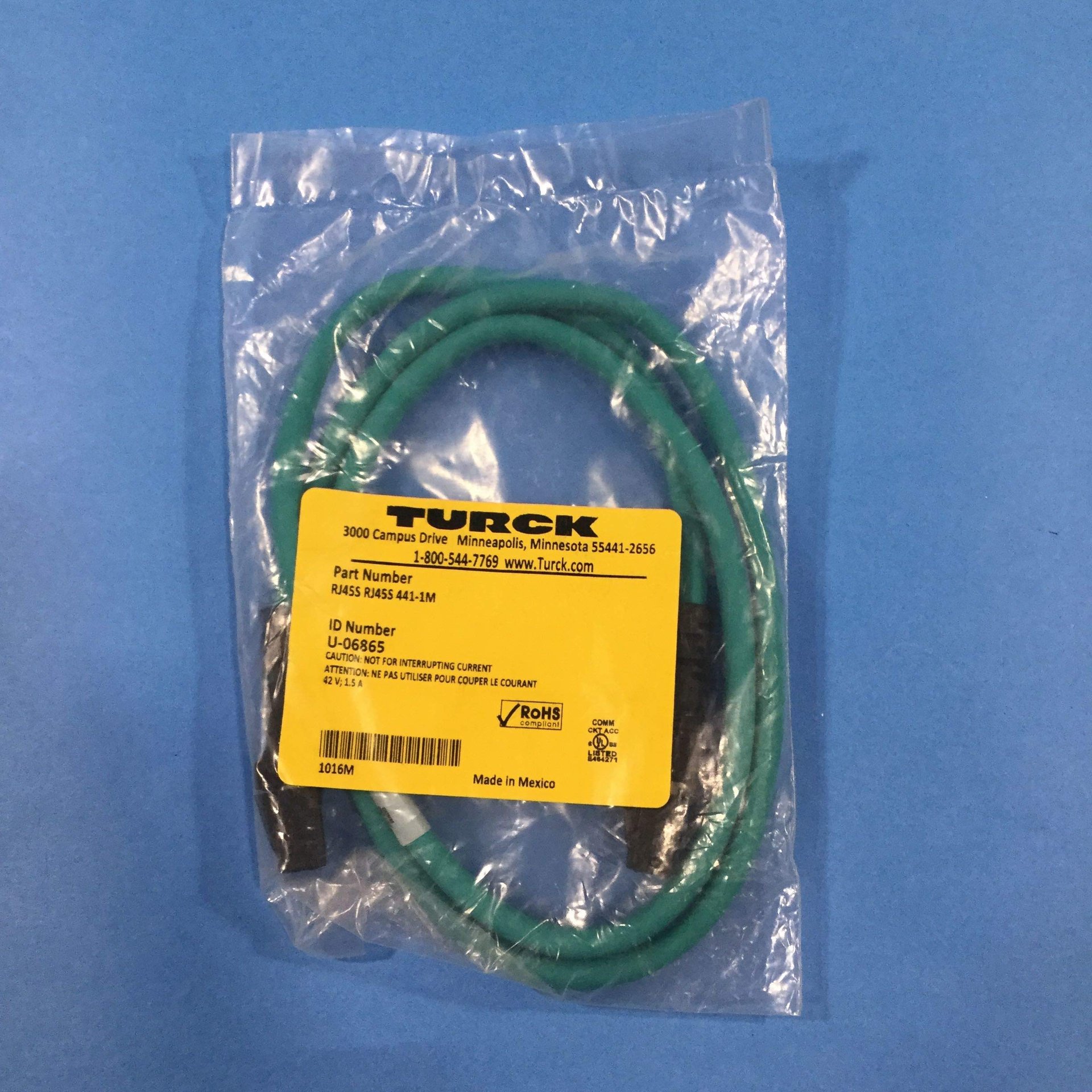 TURCK RJ45S 441-1M Cable RJ45 macho 1 m (x2)