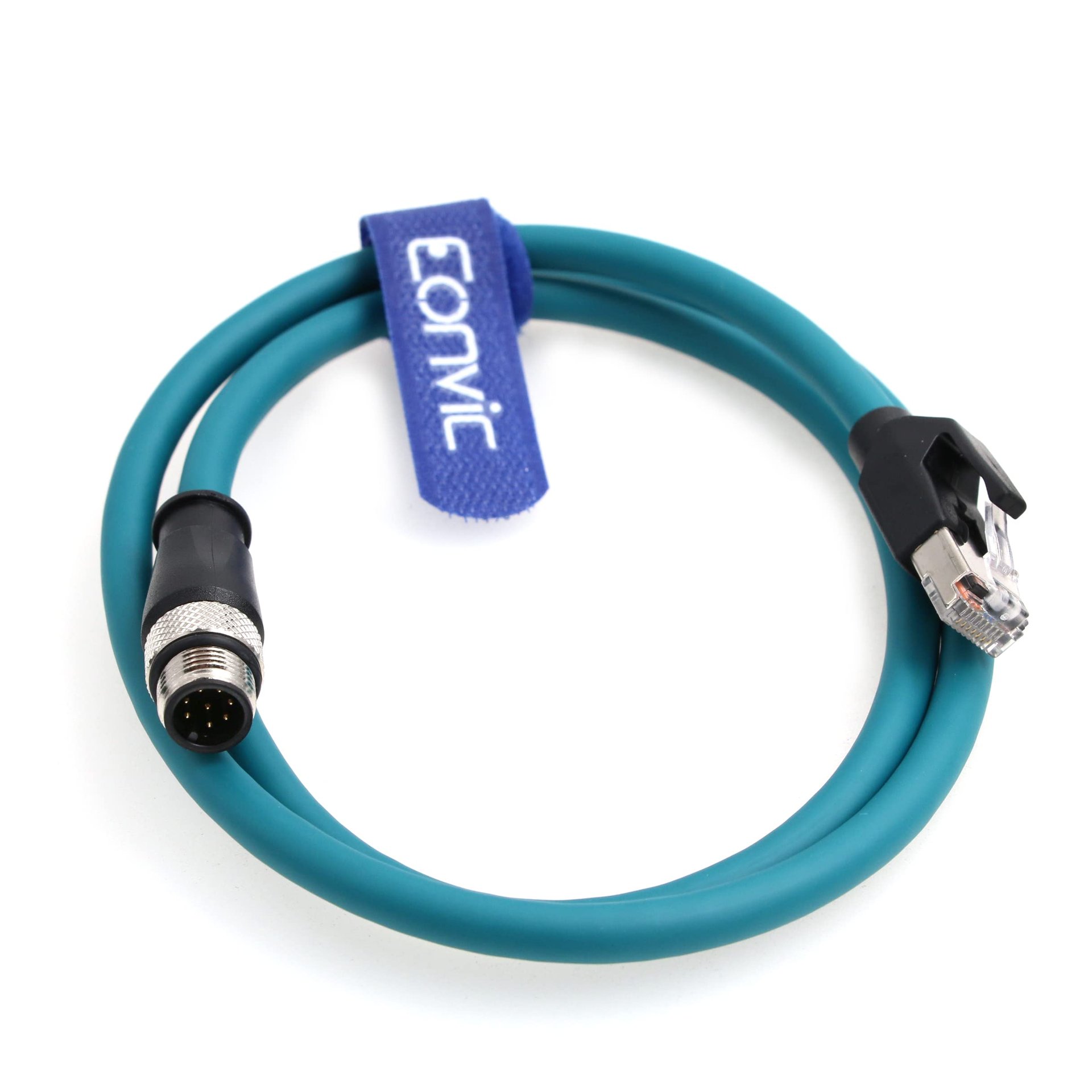 Eonvic M12 a RJ45 Cat-6 Gigabit 2 m (Azul)