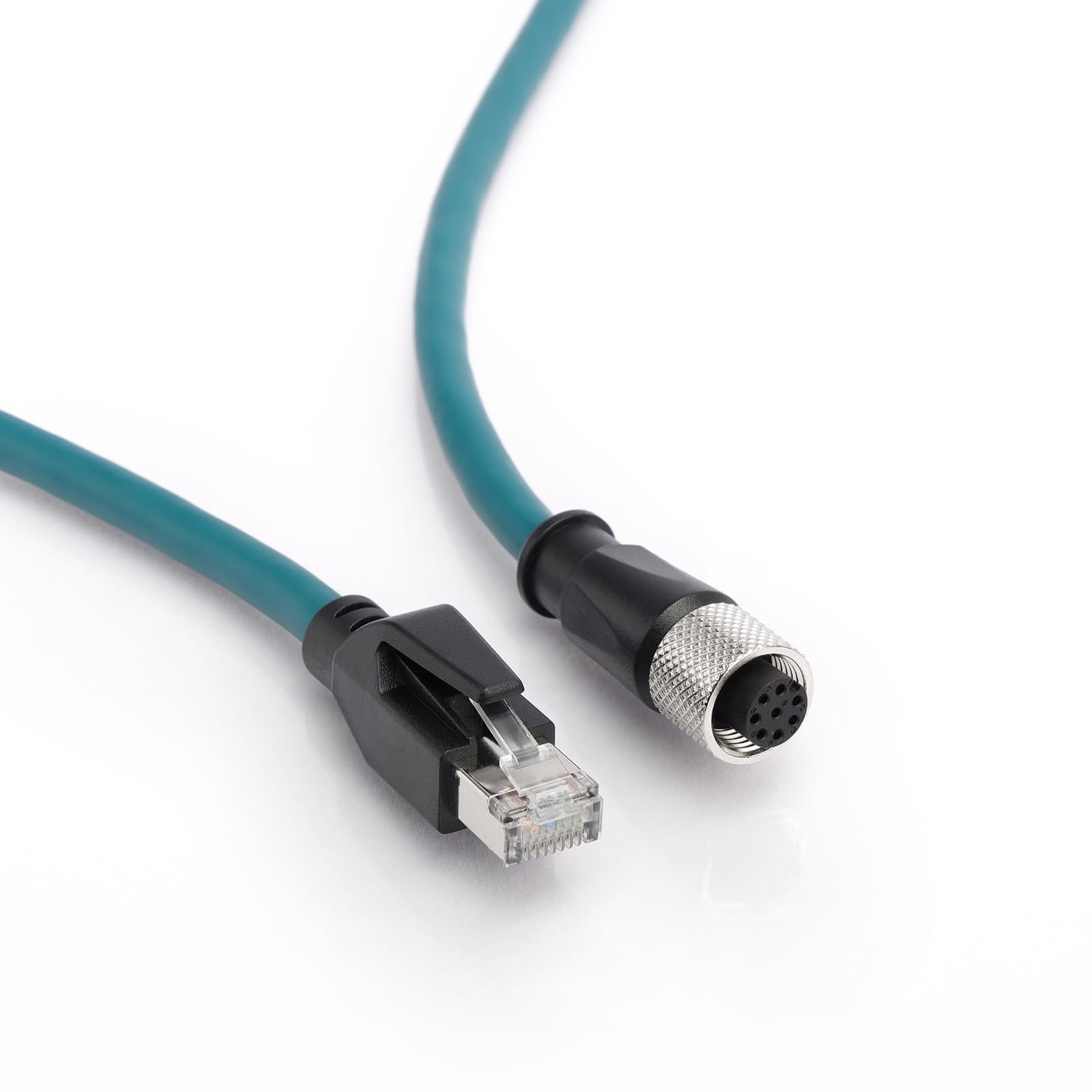 ZBLZGP Cable Ethernet Cat7e M12 A 8P a RJ45 2M