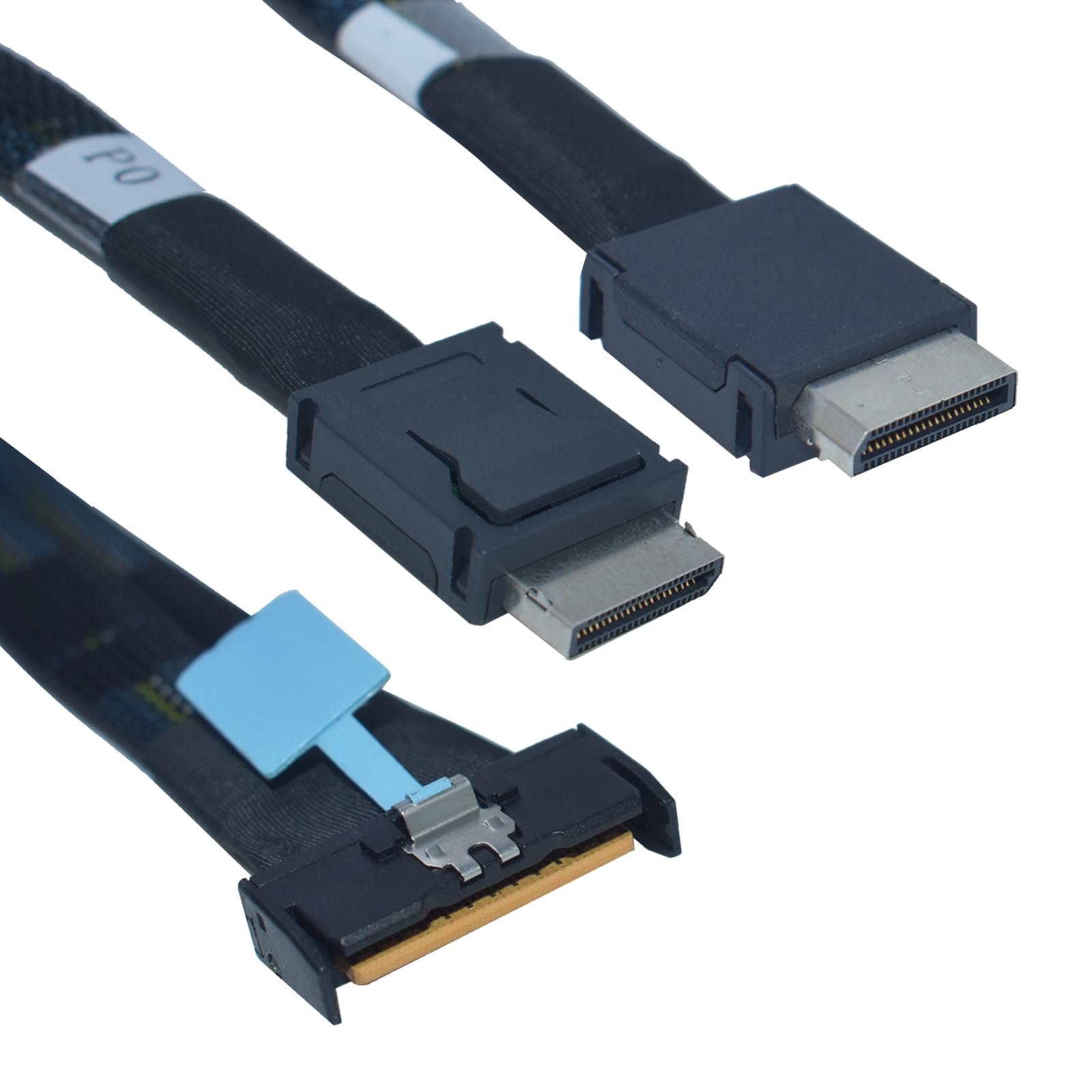 LetLinkSo PCIe 5.0 MCIO x8 a Dual Oculink 80 cm