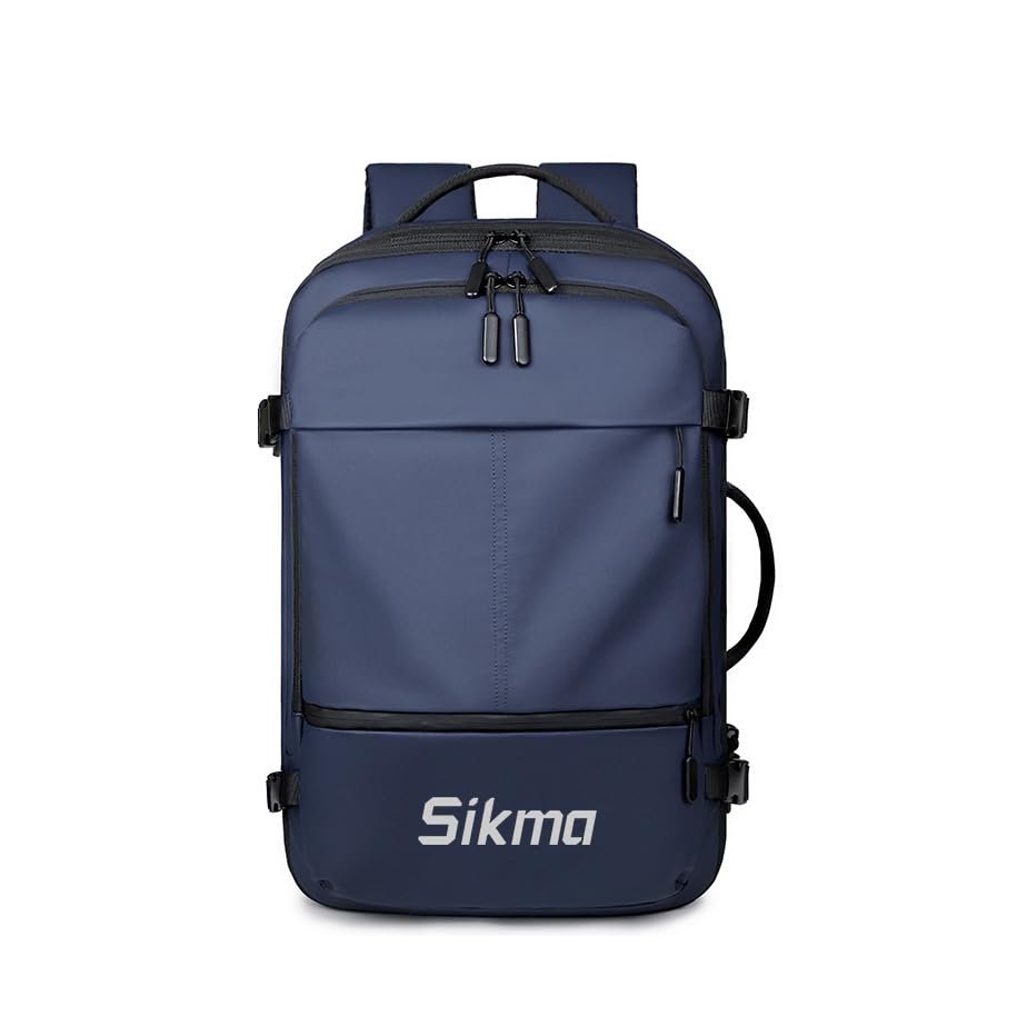 Sikma Bolsa de Viaje y Trabajo PU con USB, Navy L