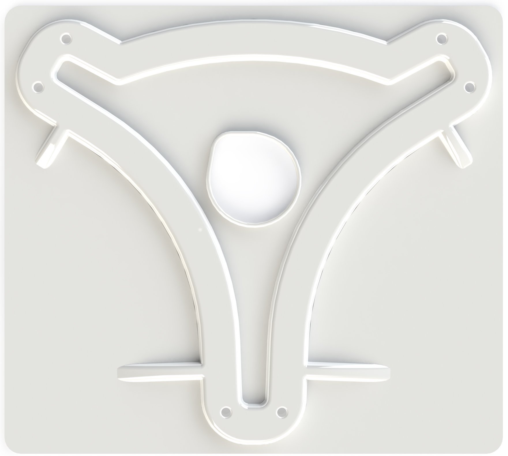 Placa de montaje KING MB8200 para antenas OTA, blanca