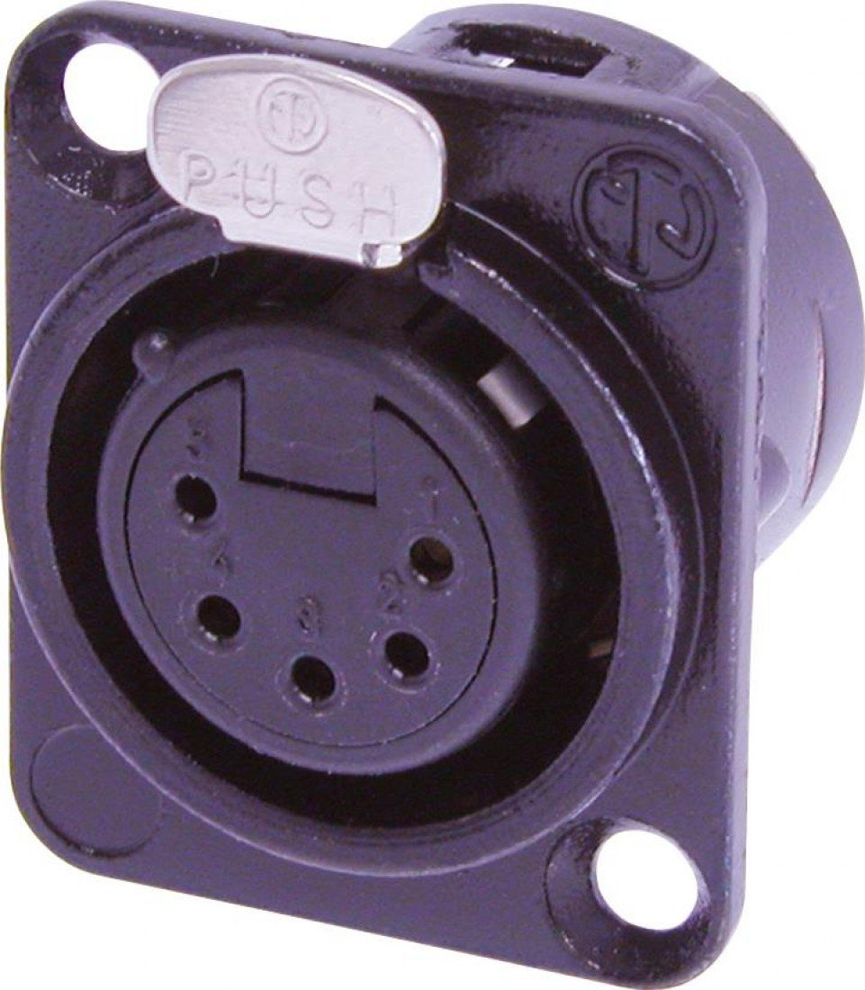 Neutrik Conector XLR 5 pines hembra NC5FD-L-B-1