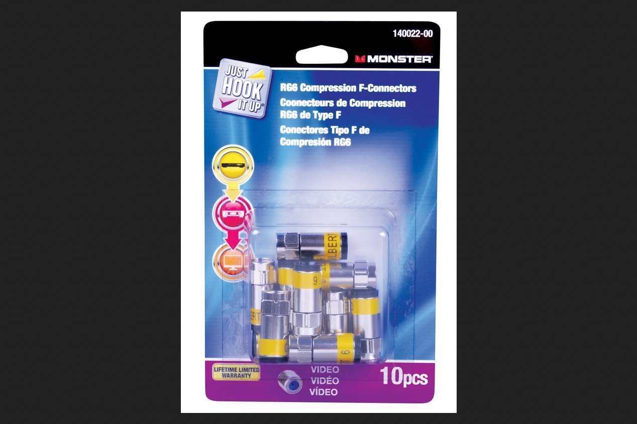 Conector RG6 F - paquete de 10