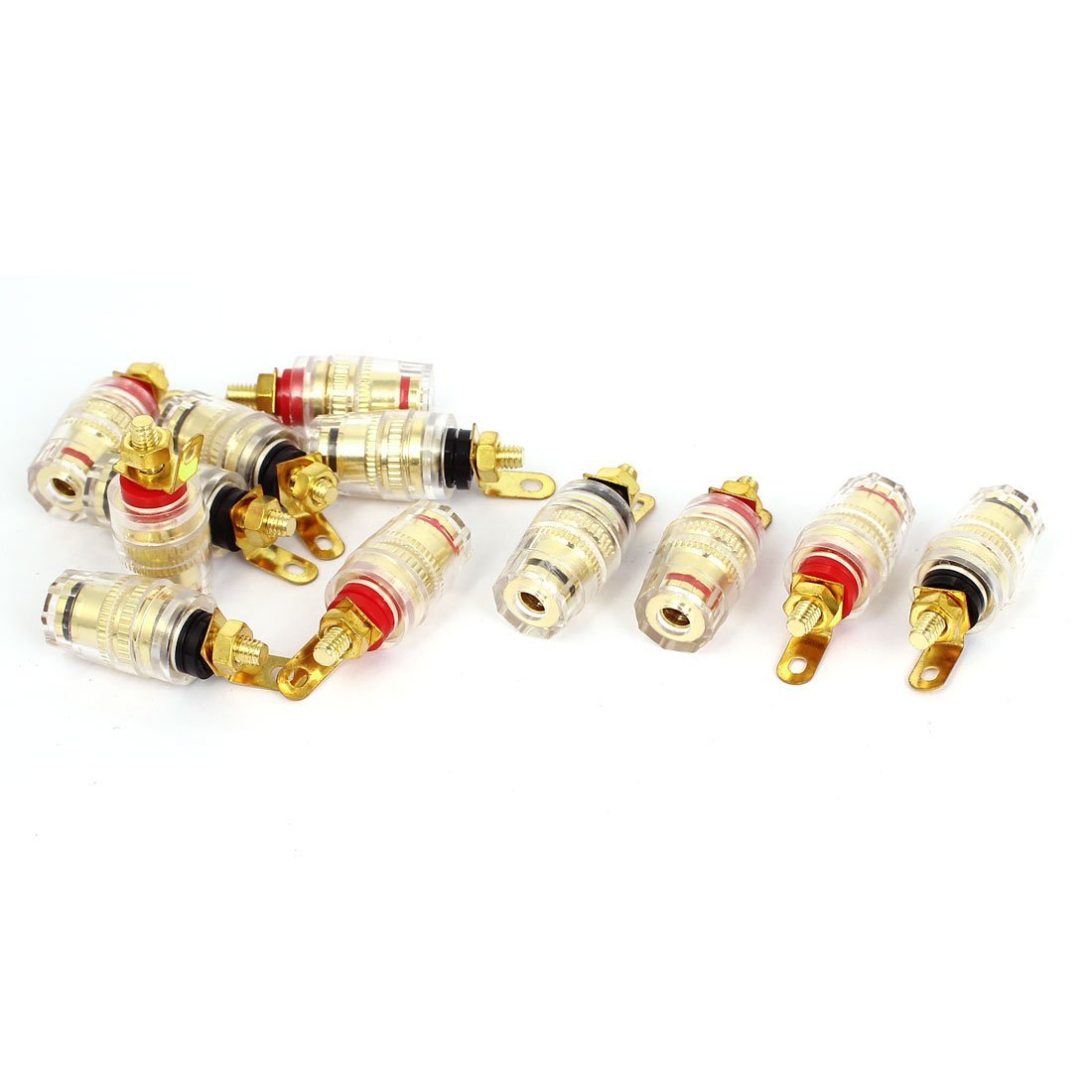 Aexit 12 pzas Terminales de conexión 4 mm para audio