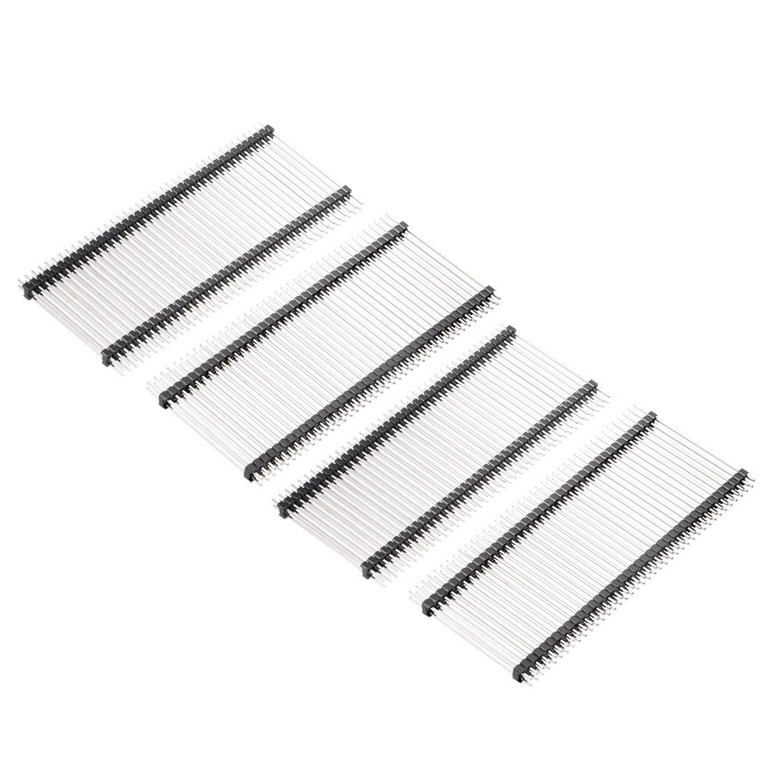uxcell 10 pzas Pin Header 40 pines 2.54 mm doble