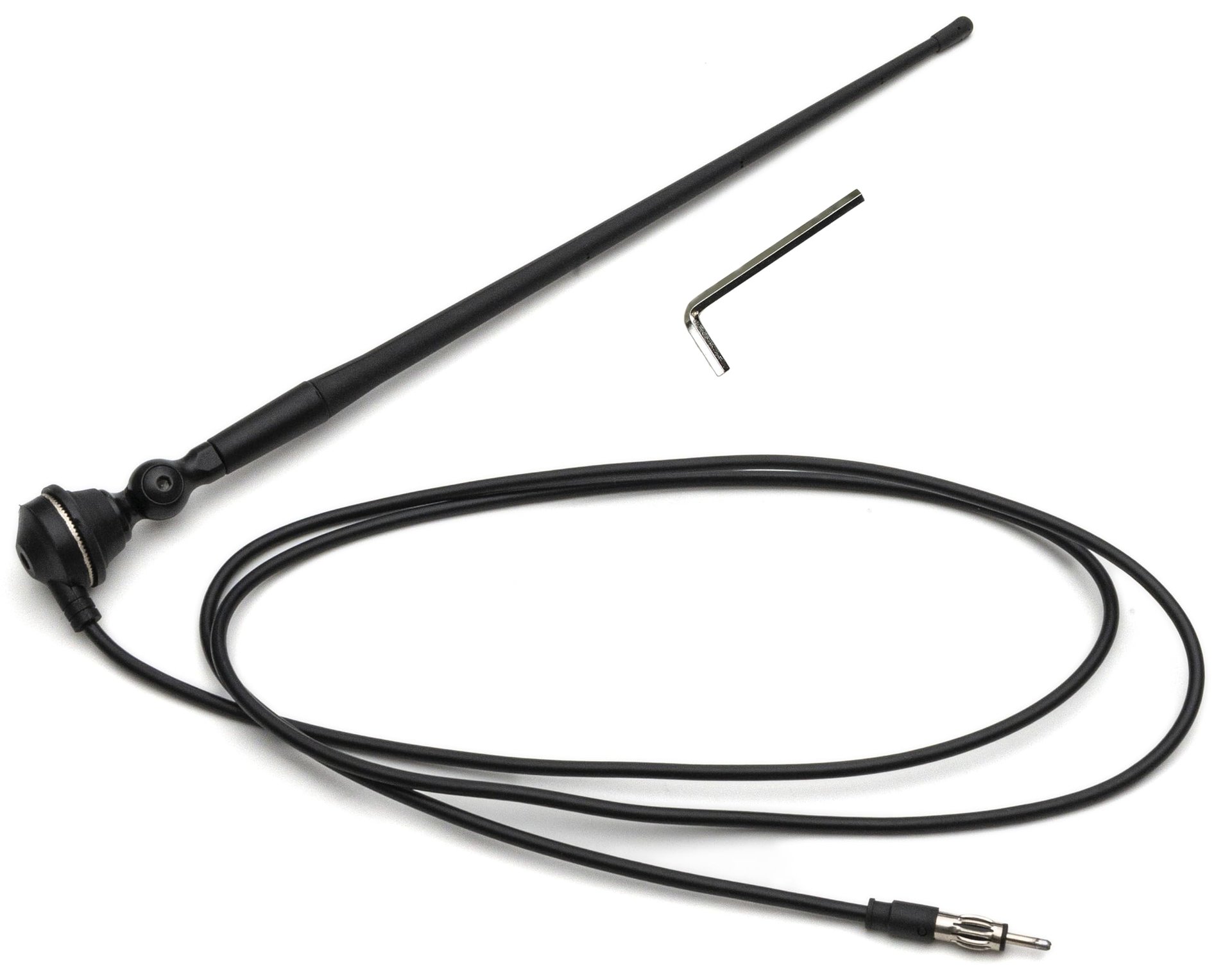 AntennaMastsRus Antena AM/FM 15" Negra para Kubota