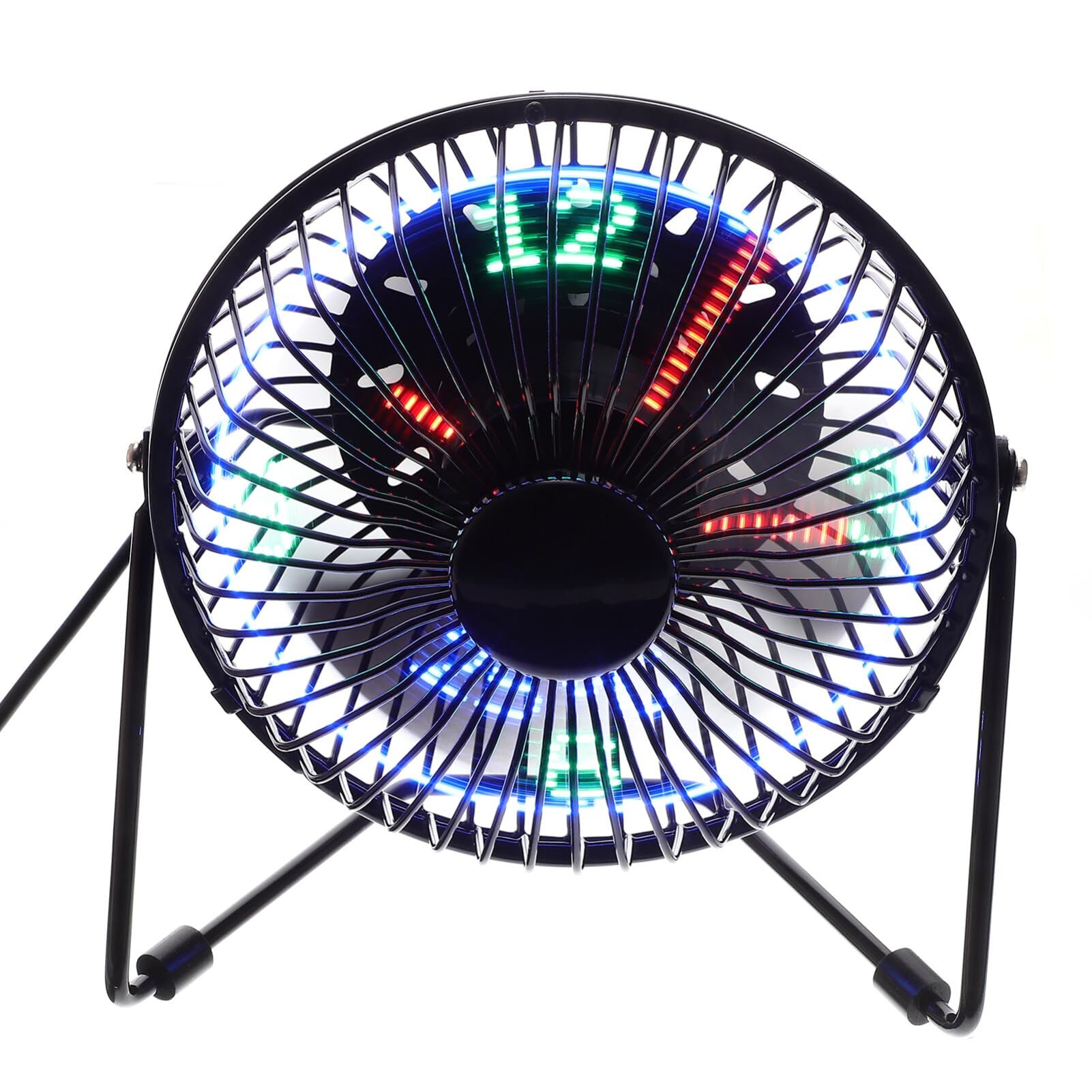 Ventilador de Escritorio ULTECHNOVO con Reloj LED USB