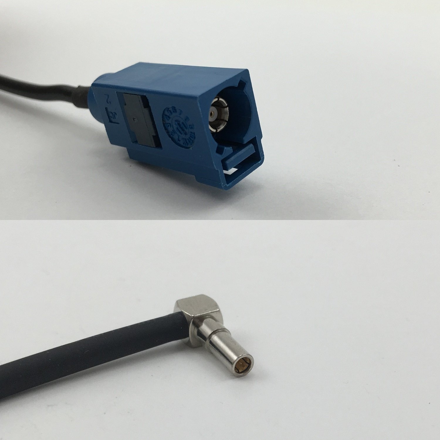 Cable RG174 30 cm Fakra azul GPS a MS162 macho 50Ω
