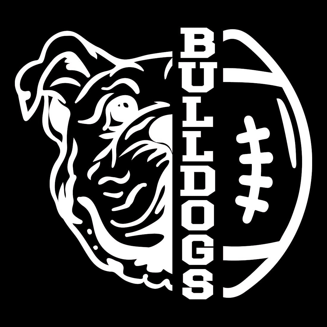 NBFU Bulldogs Footballs Mom Sport 1 — Vinil Blanco (Set de 2)