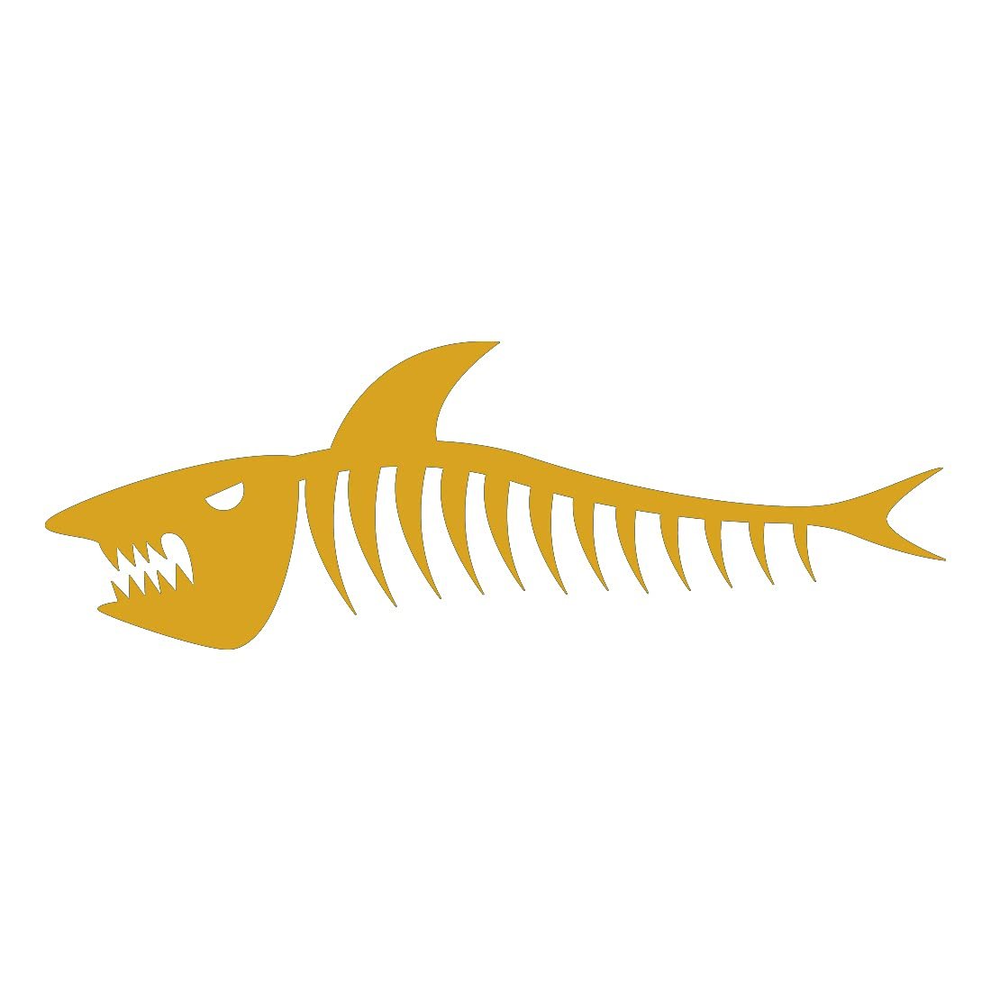 NBFU Calavera Hueso de Pescado Vinil Metálico Oro (2)