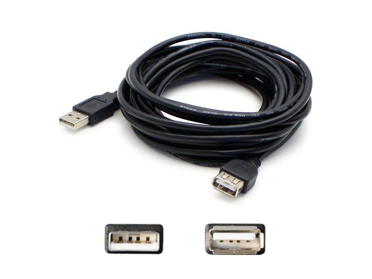 Add-On Computer Paquete 5 Cables Extensión USB A 1.82m