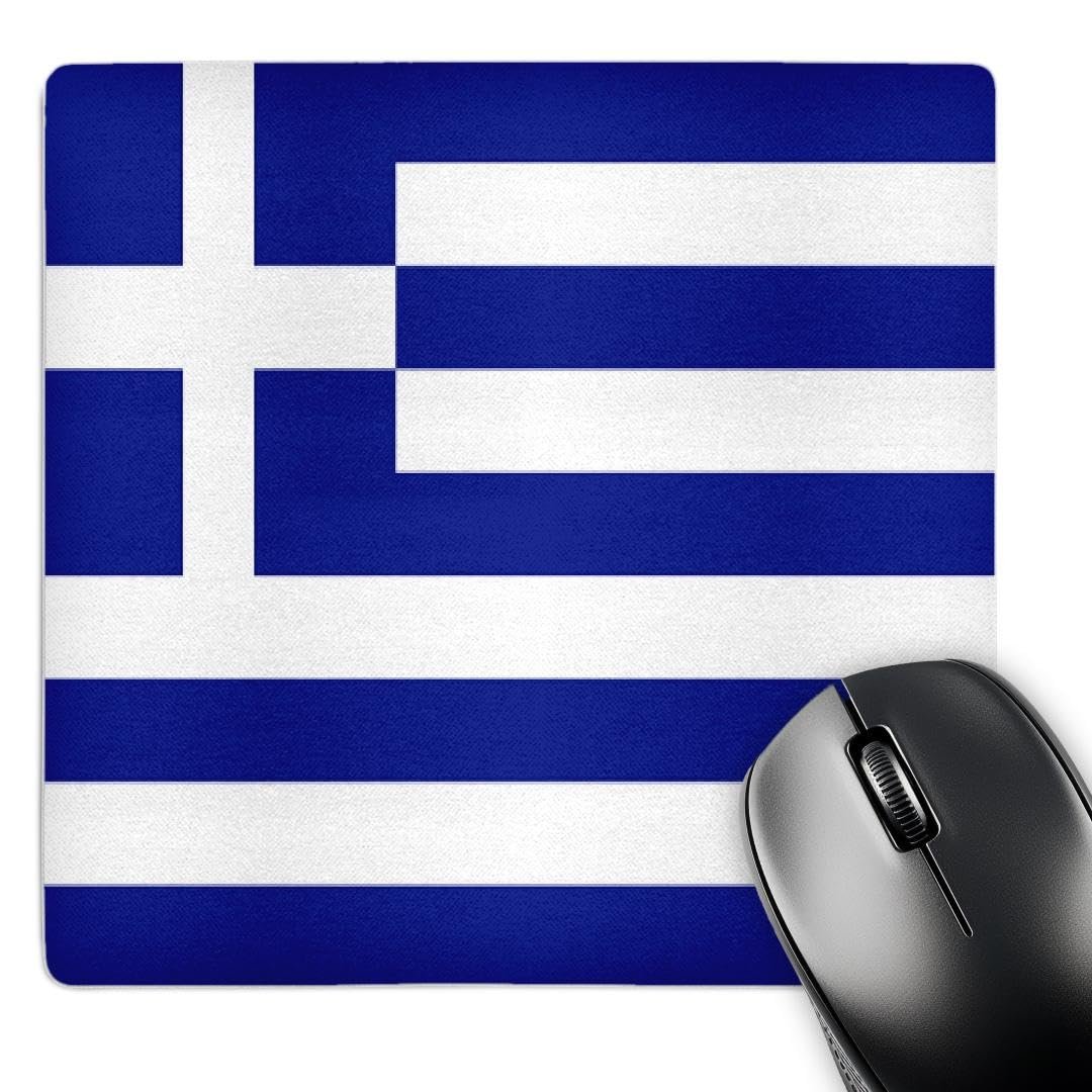 3dRose Mouse Pad Bandera de Grecia 8 x 8 (mp 4562 1)