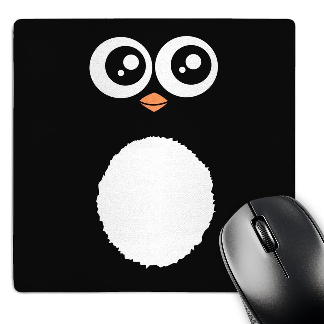 3Drose LLC Mouse Pad 8x8 Pingüino Kawaii MP113061 1