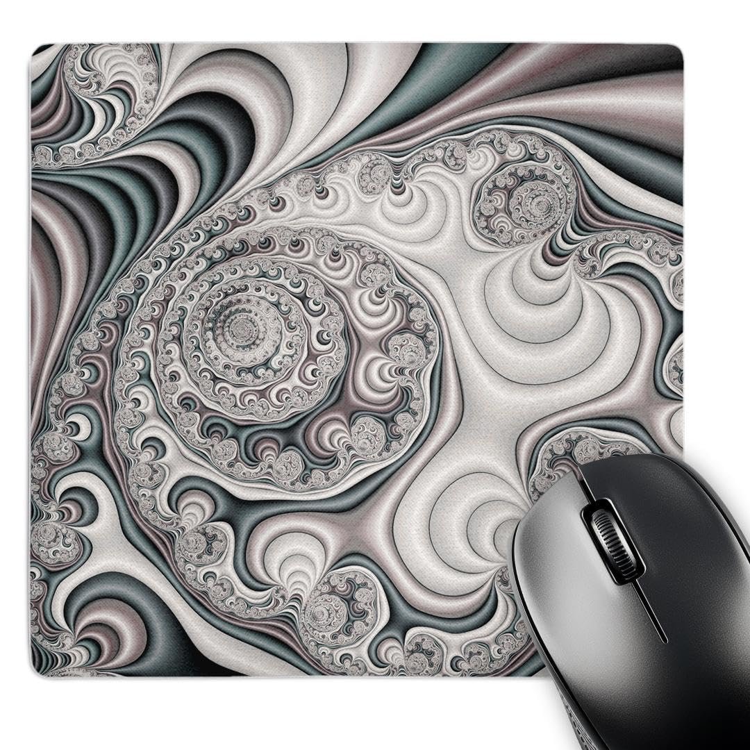 3Drose LLC Alfombrilla 8×8 in Pretty Pearl Satin (MP116874)