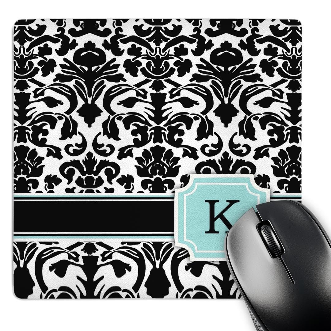 3dRose LLC Mousepad 8x8 Monograma K (mp1543601)