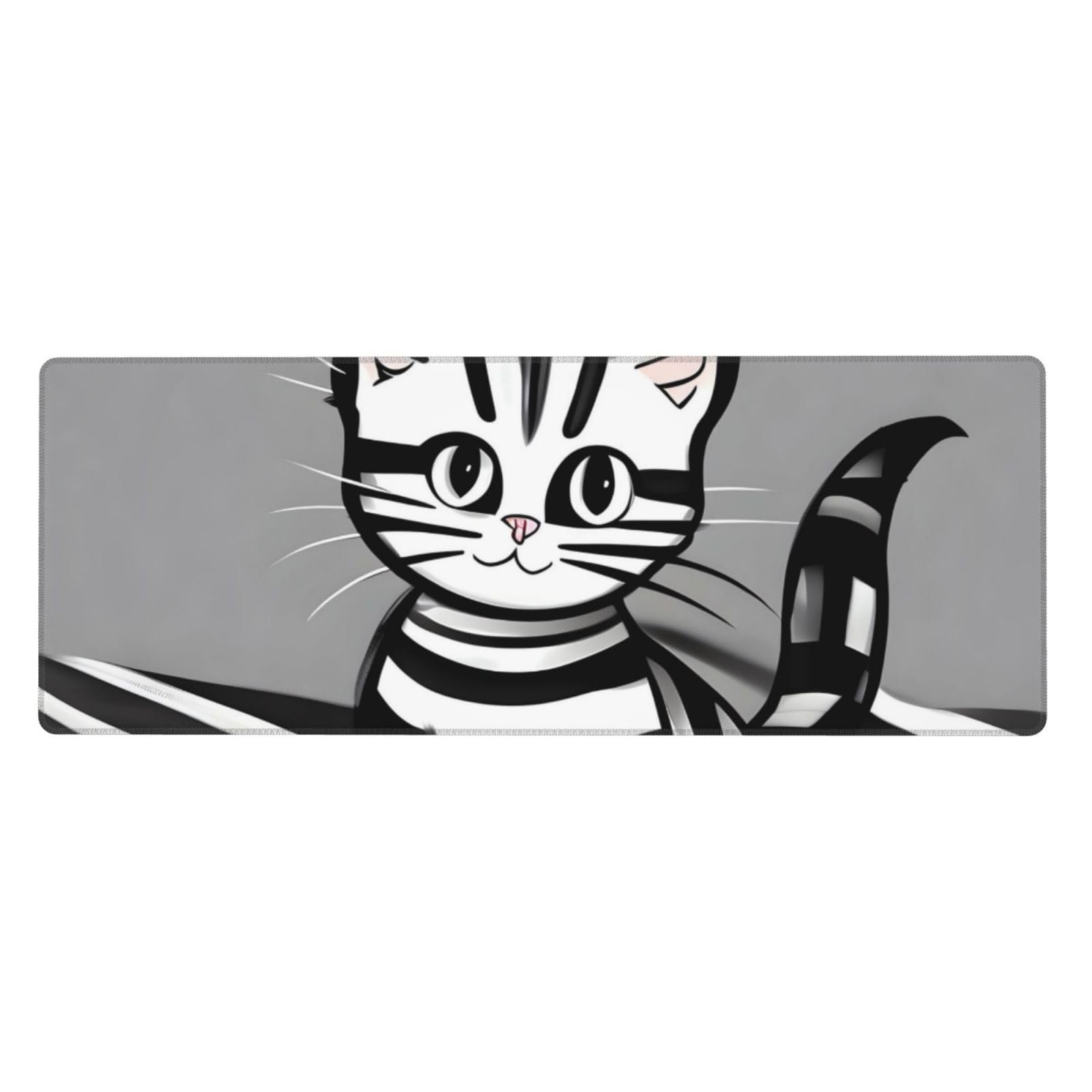 ZCHAOO Play Ball Kitty — Alfombrilla Gaming 80×30 cm