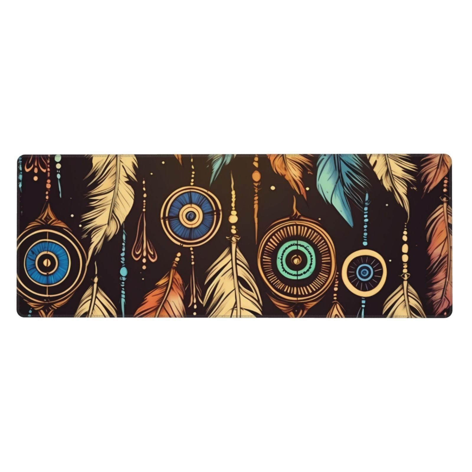 Mousepad XL étnico vintage 31.5×11.8 in para escritorio
