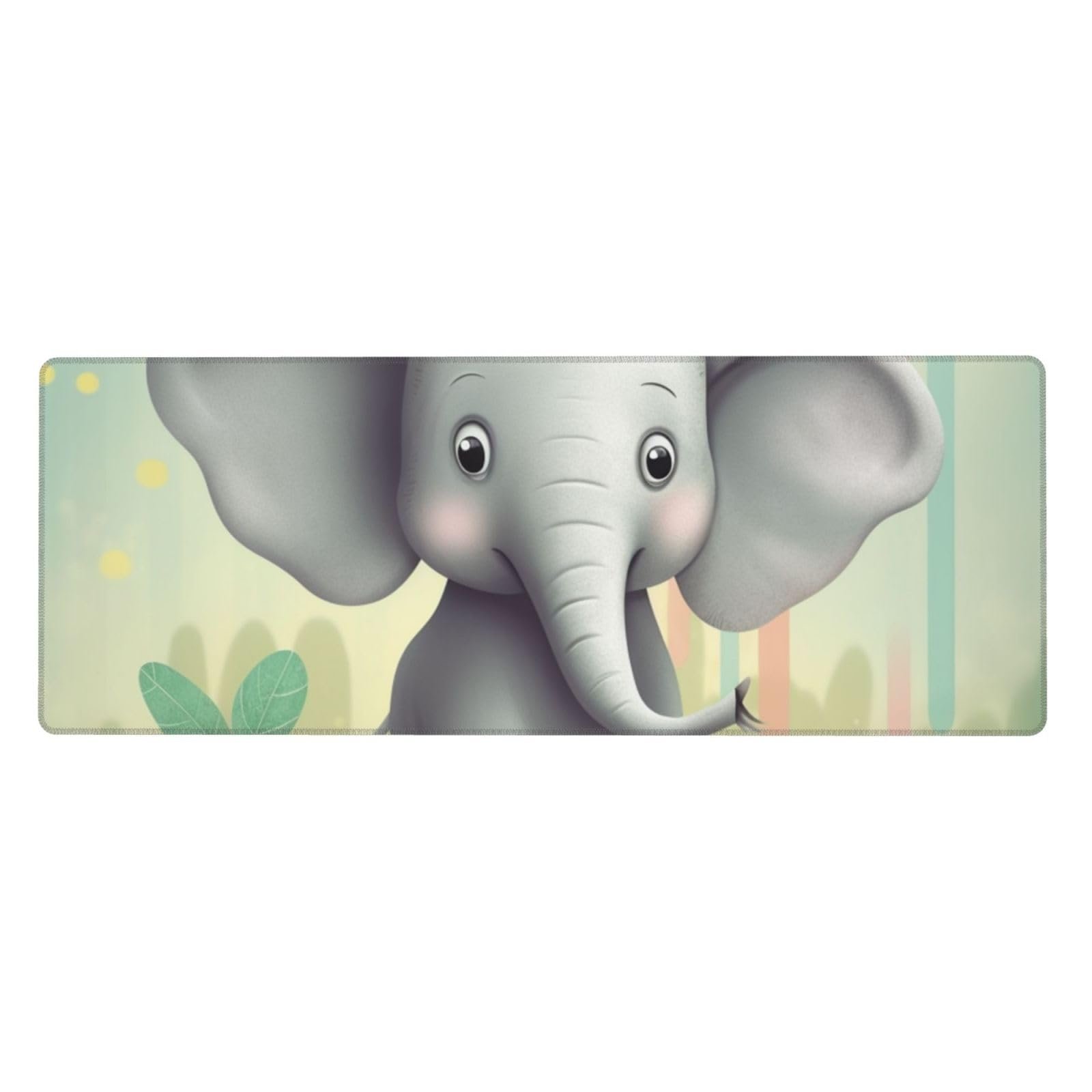 Alfombrilla XL Elefante 31.5 x 11.8 pulg – Gamer/Oficina
