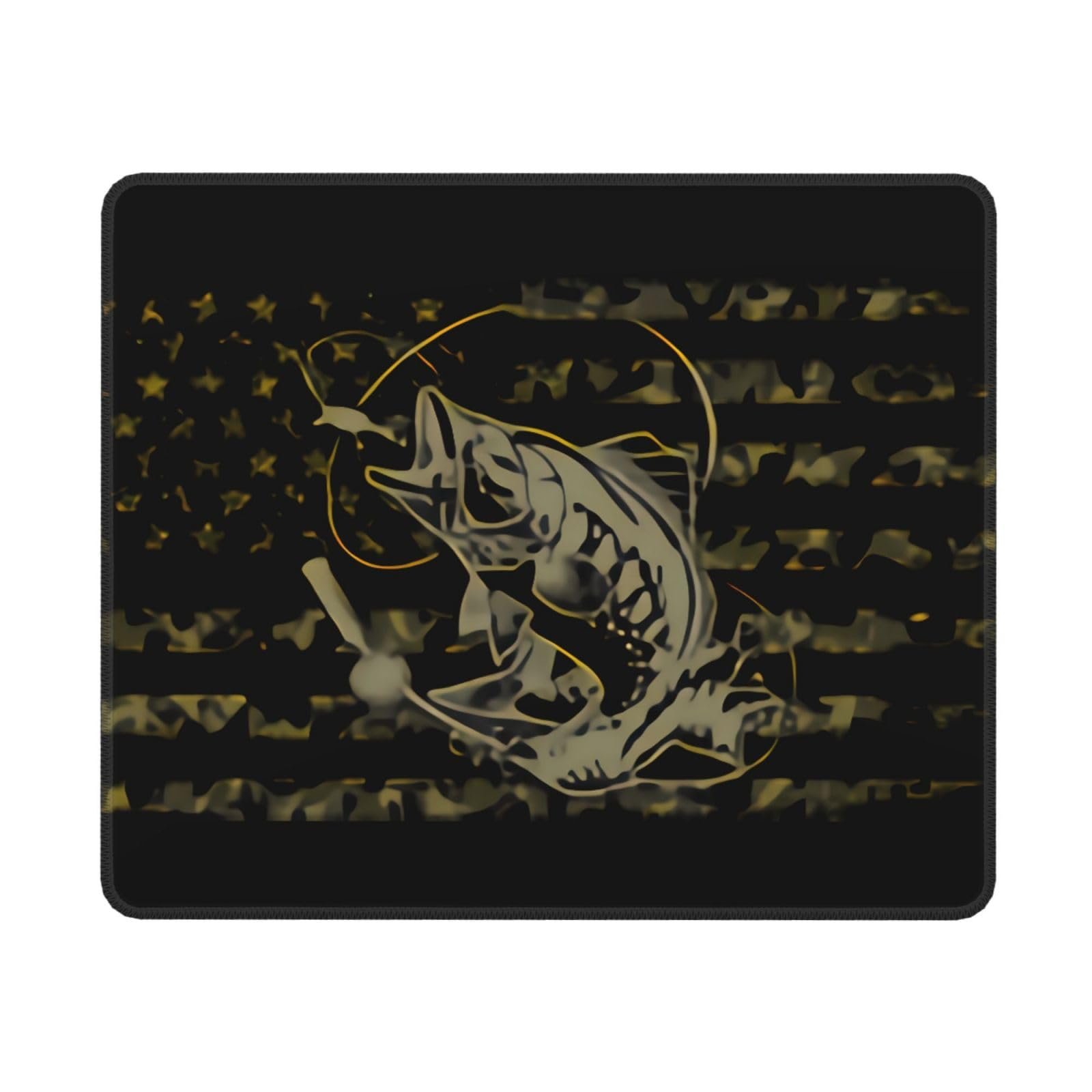 Mousepad Bandera 'America Fishing' Blanco — Antideslizante