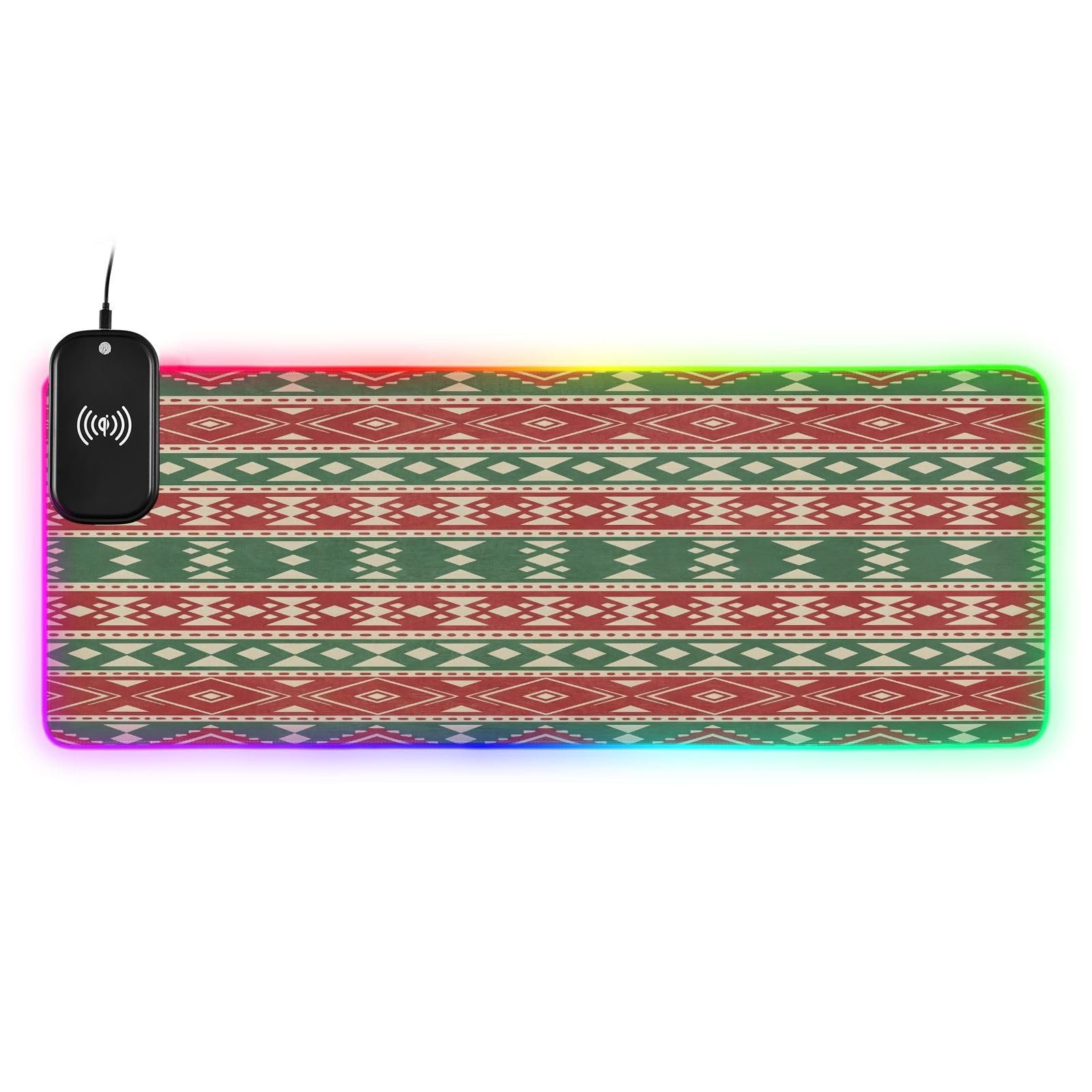 CEBUGI Tapete gamer carga inalámbrica 15W RGB